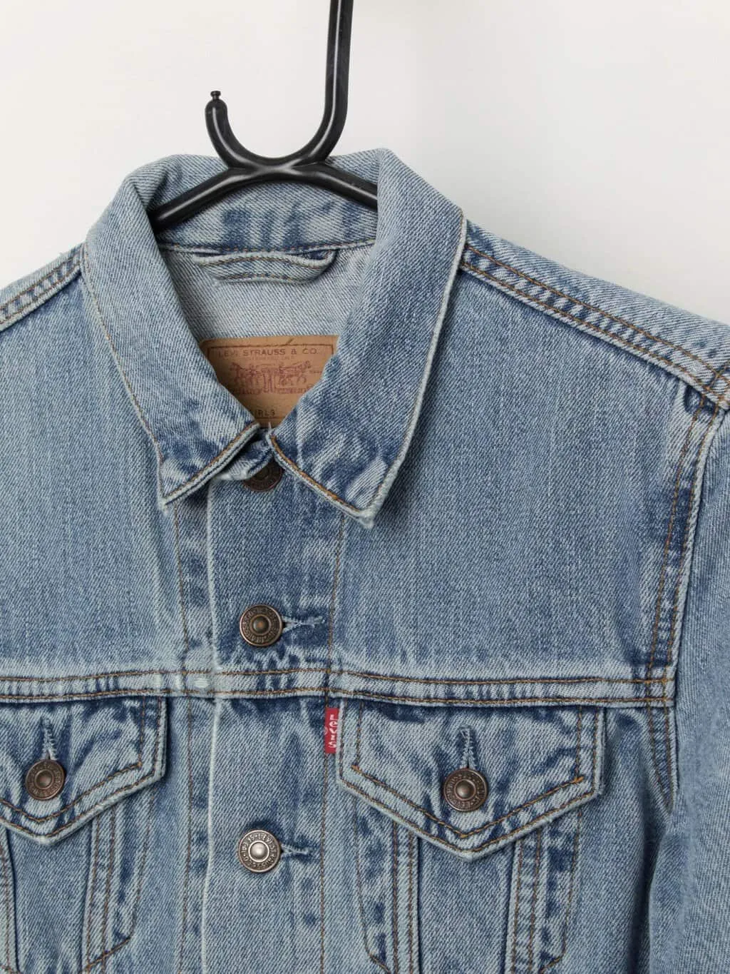 90s vintage Levis denim jacket for women, pale blue – XS / Small