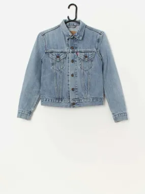 90s vintage Levis denim jacket for women, pale blue – XS / Small