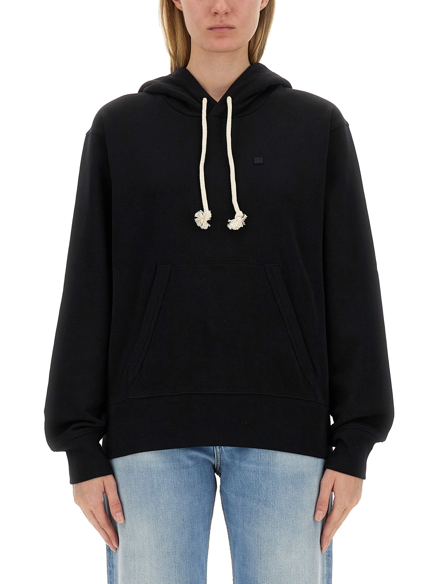 ACNE STUDIOS    SWEATSHIRT WITH FACE PATCH