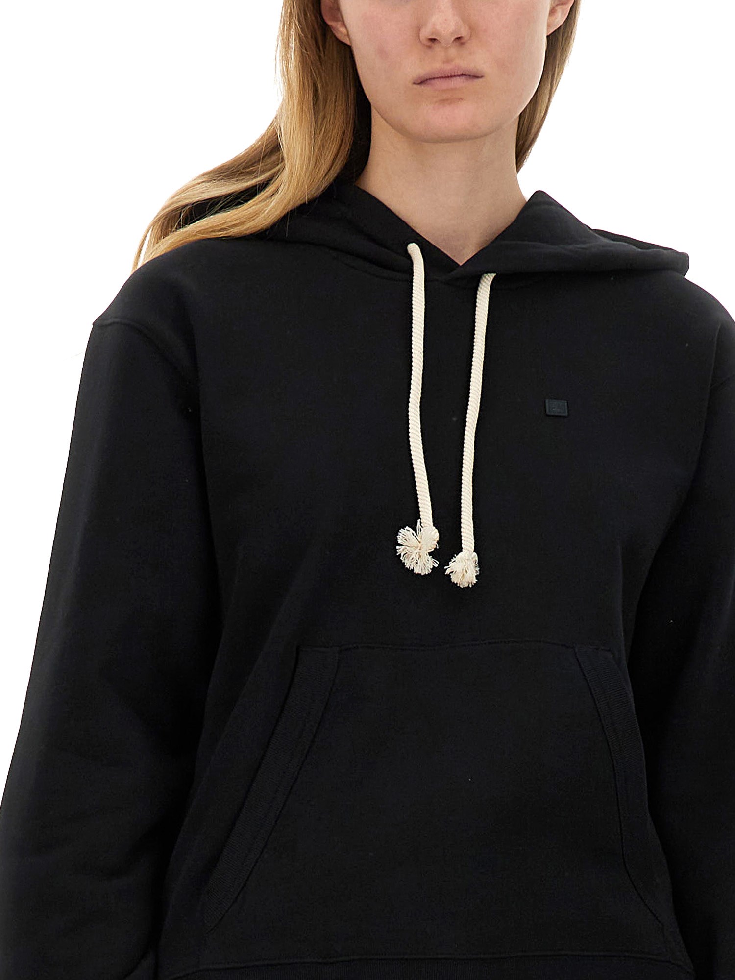 ACNE STUDIOS    SWEATSHIRT WITH FACE PATCH