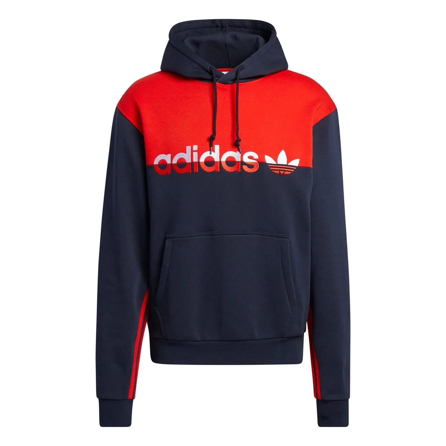 adidas Originals Split Hoodie - Legend Ink / Red