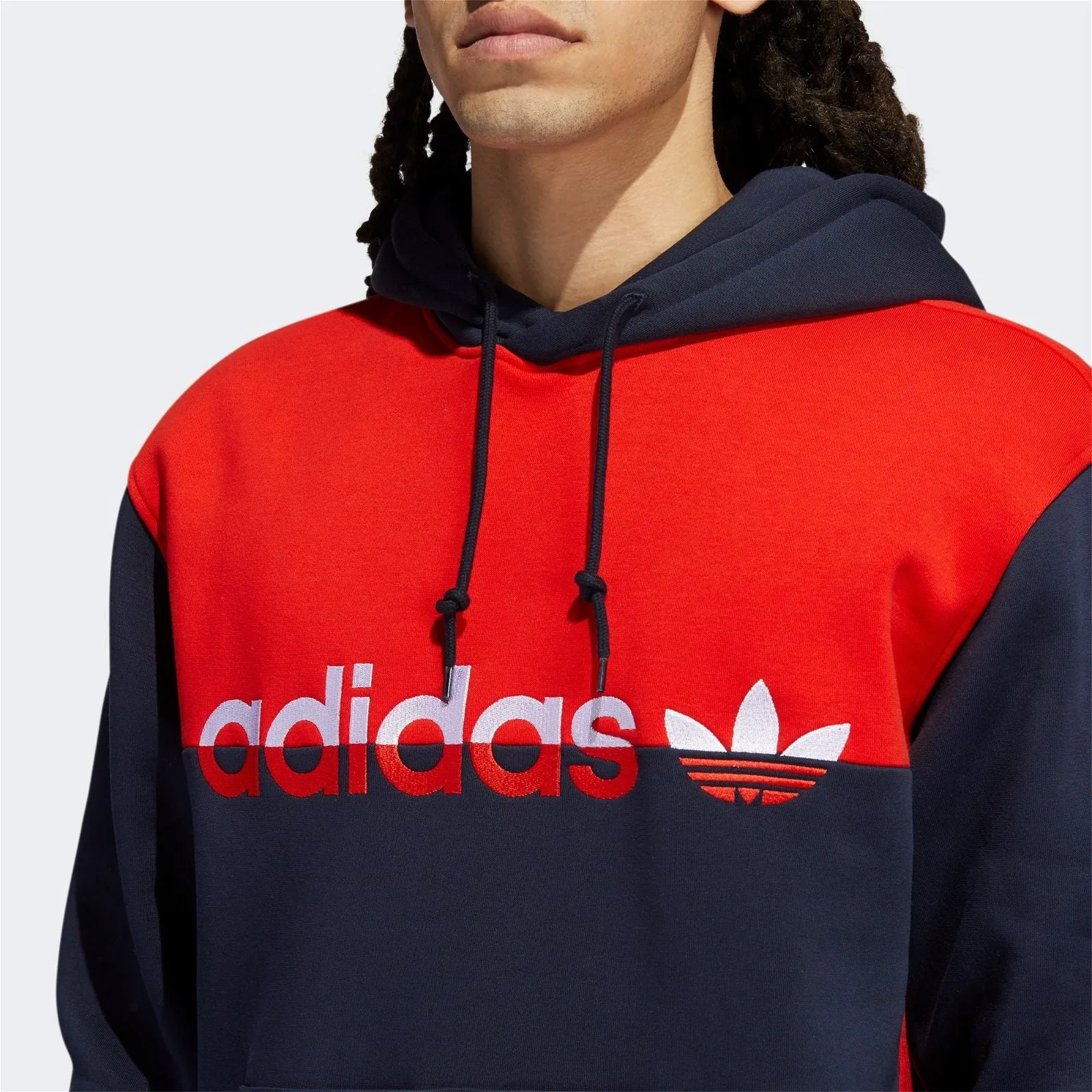 adidas Originals Split Hoodie - Legend Ink / Red