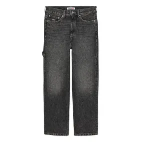 Aiden Baggy Back Logo Faded Black Jeans