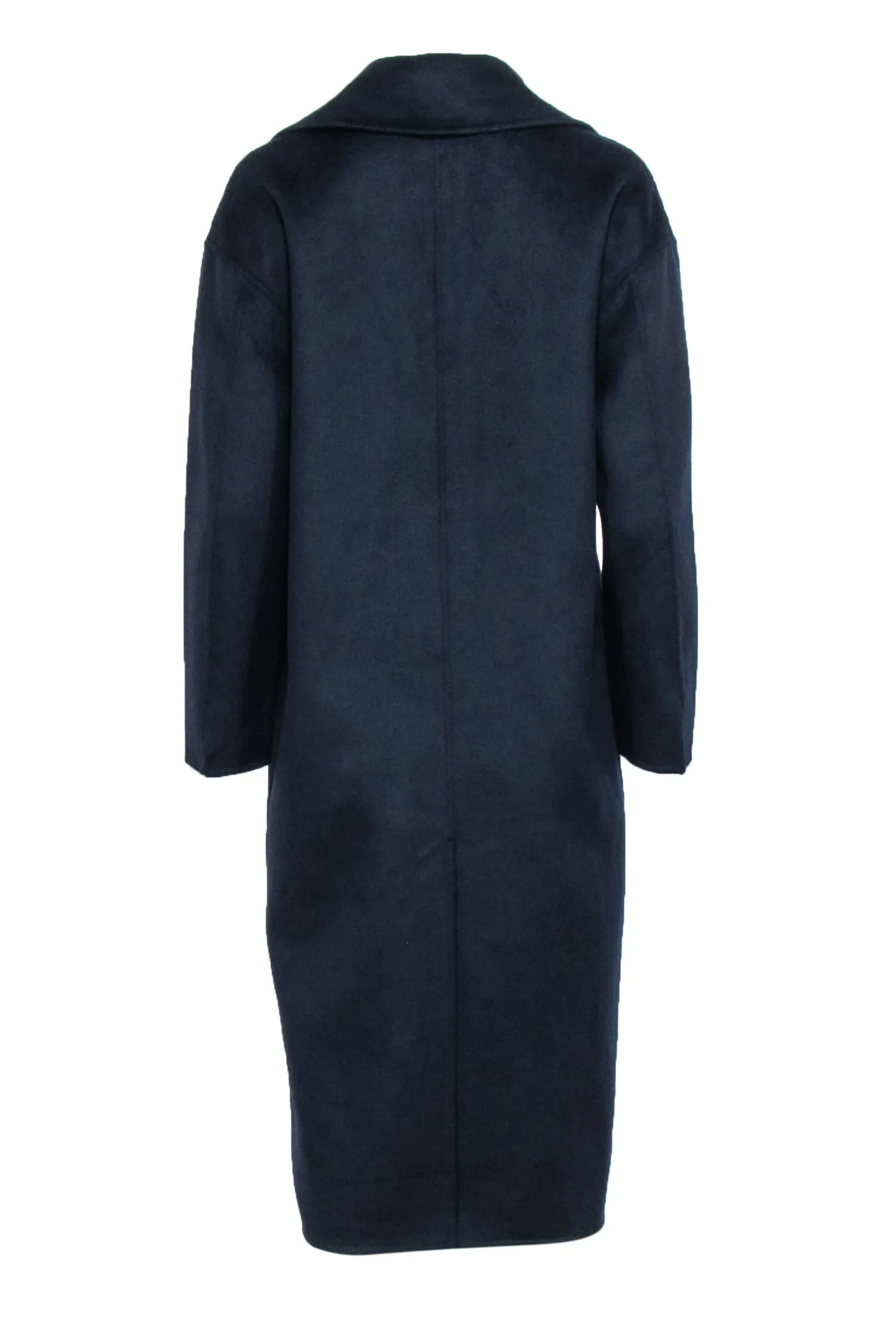 Banana Republic - Navy Wool Blend Drop Shoulder Coat Sz XS