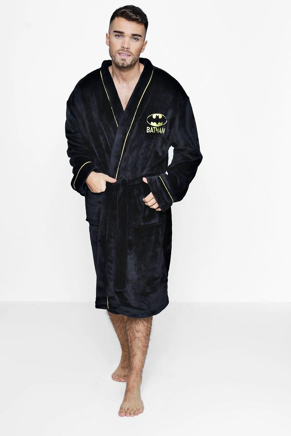 Batman Dressing Gown | boohooMAN UK