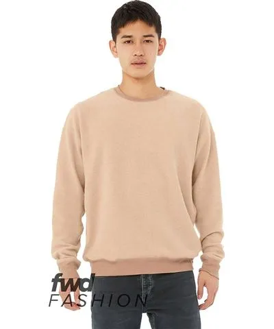 BELLA+CANVAS Men's FWD Fashion Sueded Drop Shoulder Sweatshirt