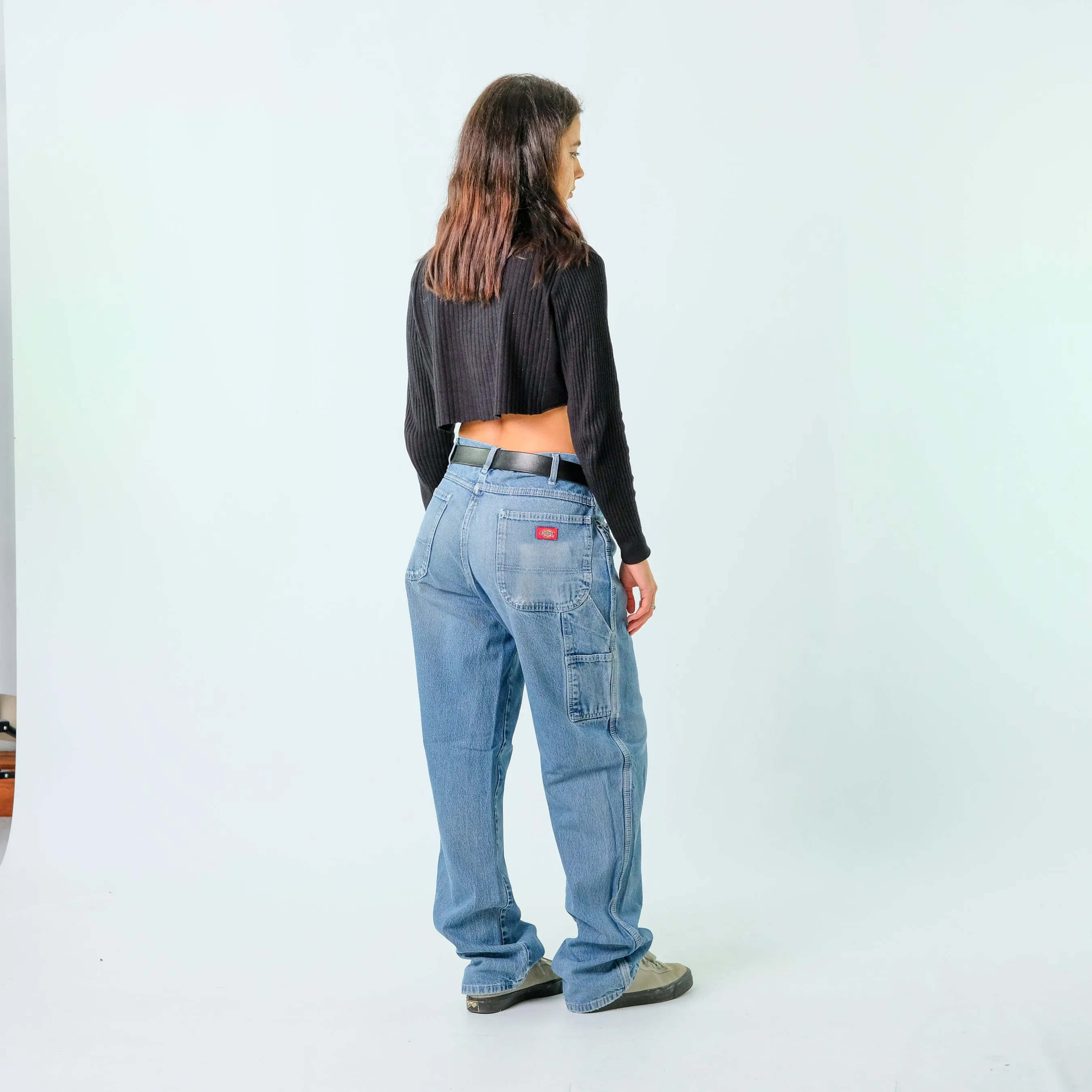 Blue 90s Dickies Denim Carpenter Baggy Jeans Pants (36x35)