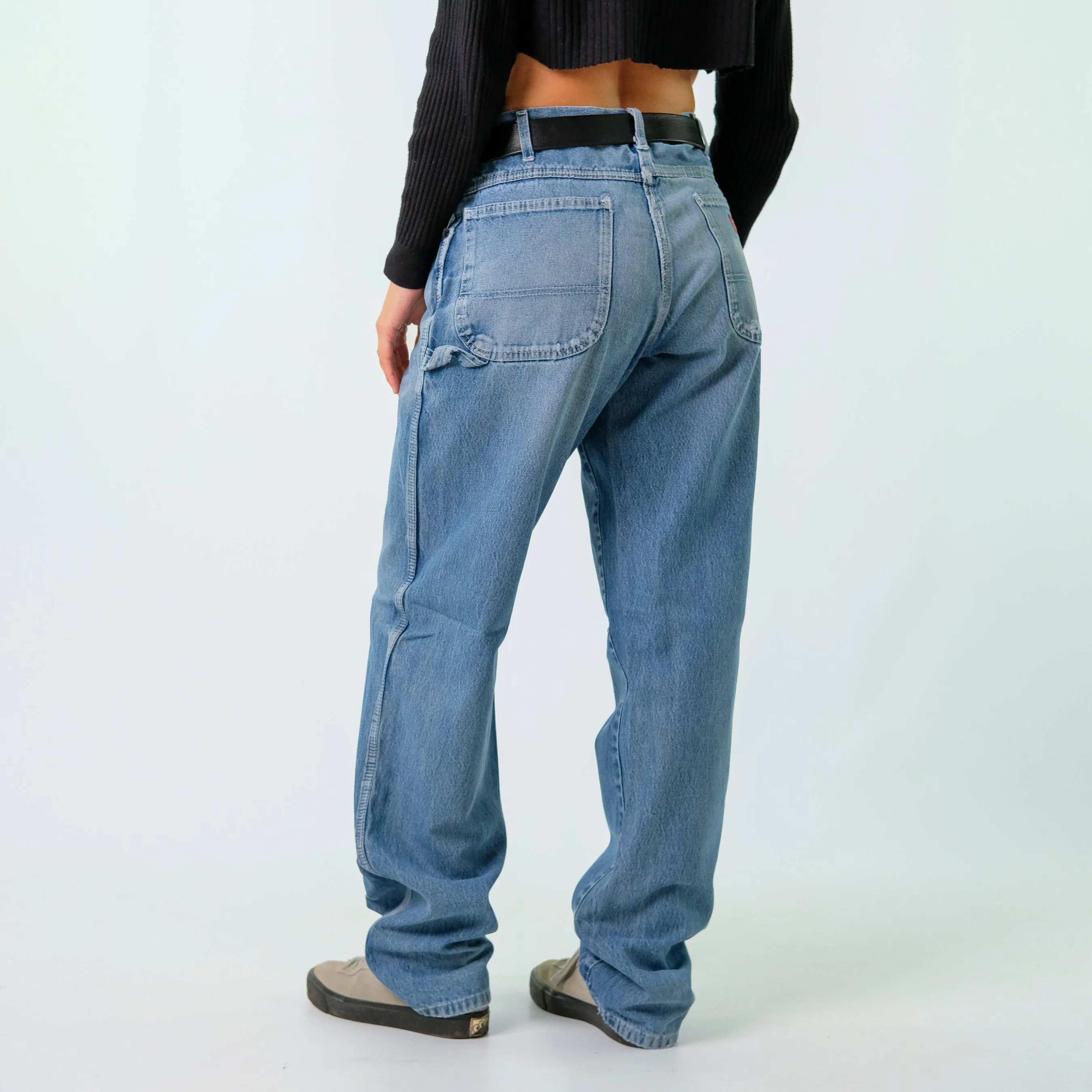 Blue 90s Dickies Denim Carpenter Baggy Jeans Pants (36x35)