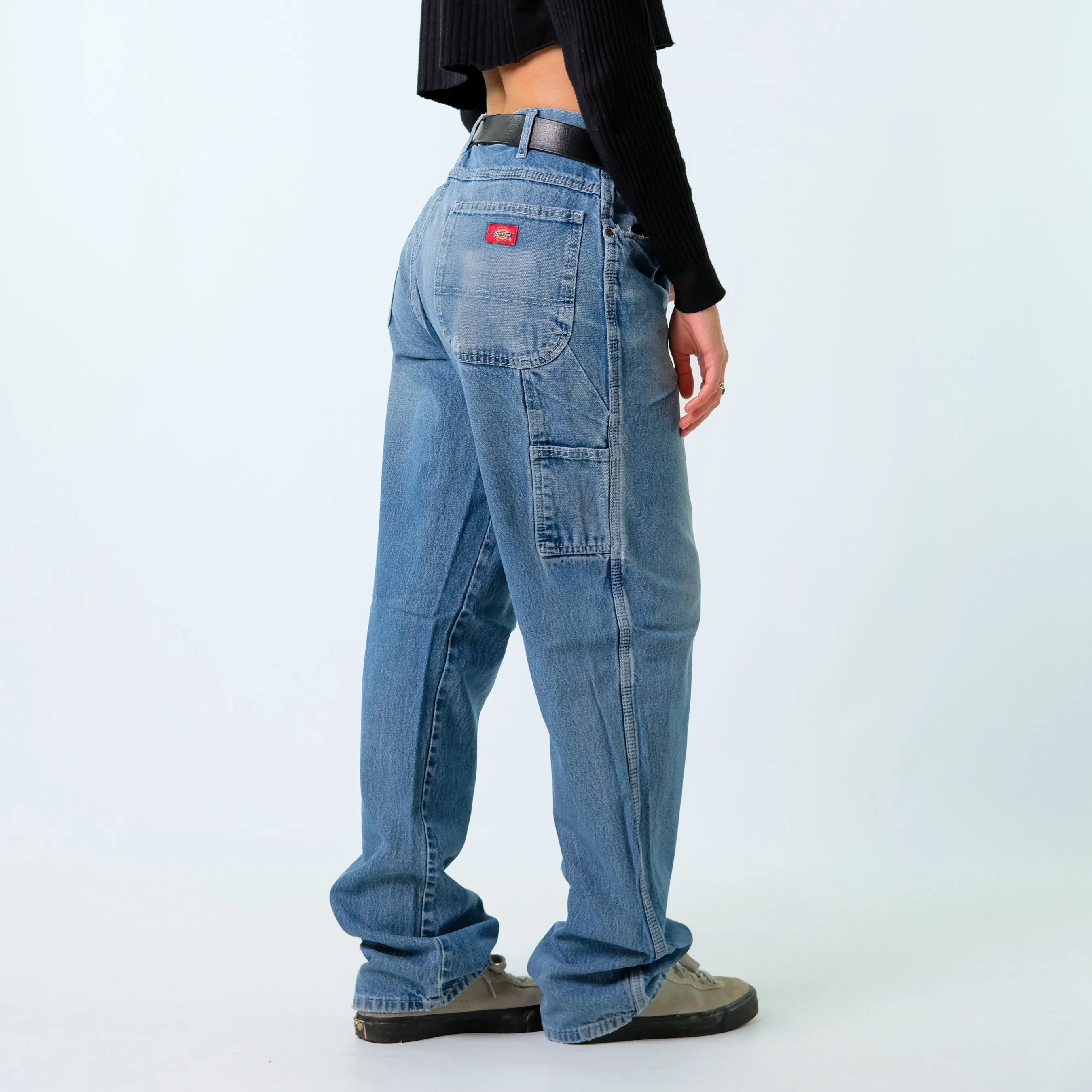 Blue 90s Dickies Denim Carpenter Baggy Jeans Pants (36x35)