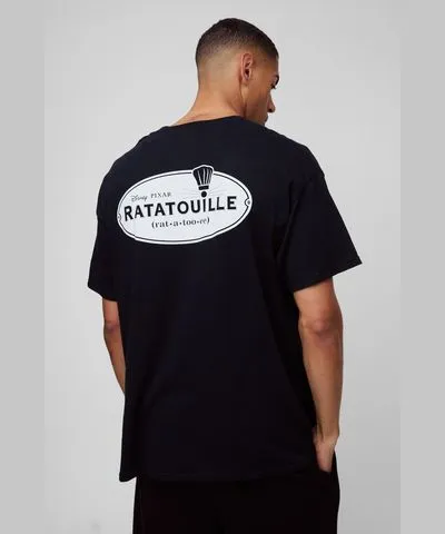 boohooMAN Mens Oversized Disney Ratatouille License Print T-Shirt