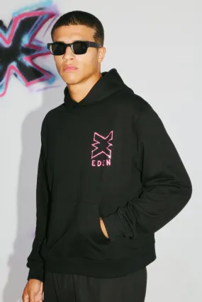 boohooMAN x EDEN Ibiza Oversized Boxy Hoodie | boohooMAN UK