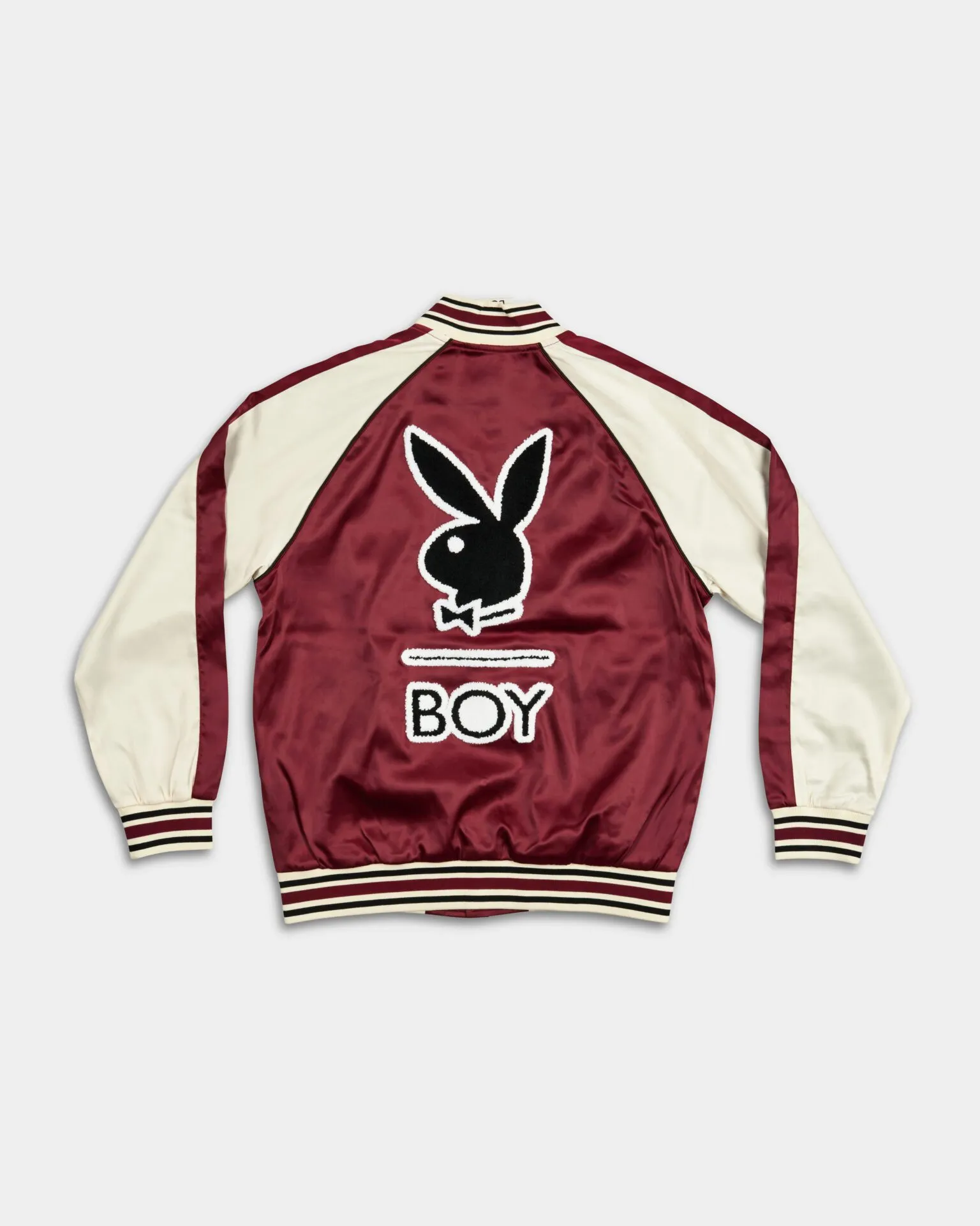 BOY London Playboy X BOY Souvenir Jacket Port & Off White