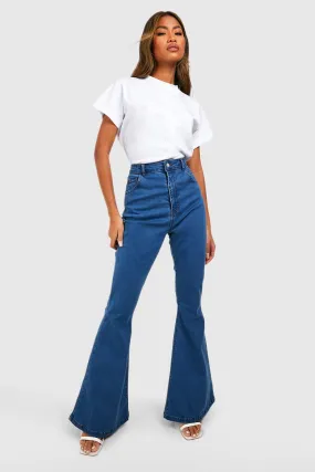 Bum Lifting High Waisted Flared Jeans