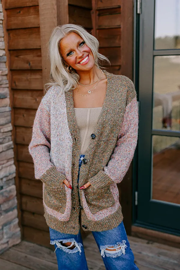 Cabin Comfort Color Block Cardigan