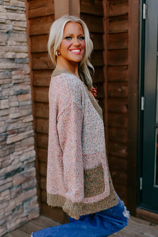 Cabin Comfort Color Block Cardigan