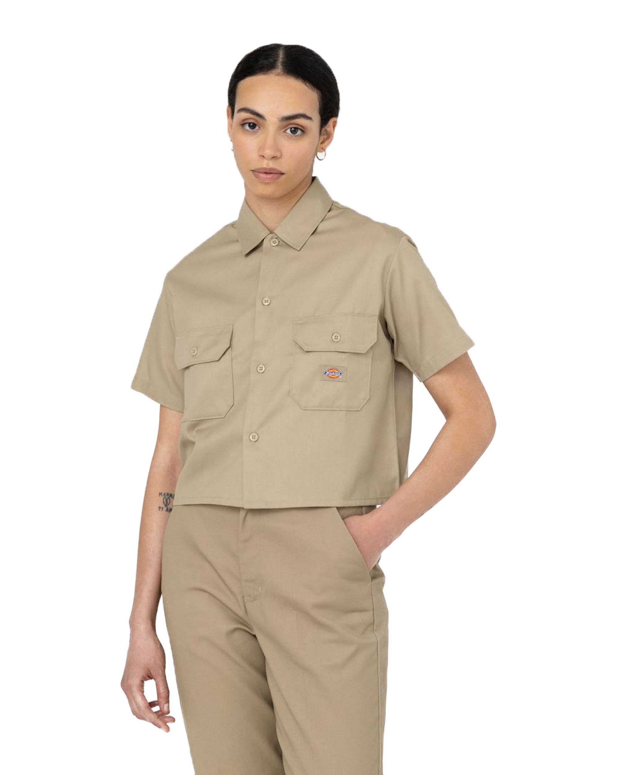 Camicia Dickies Work Shirt SS W Rec Khaki