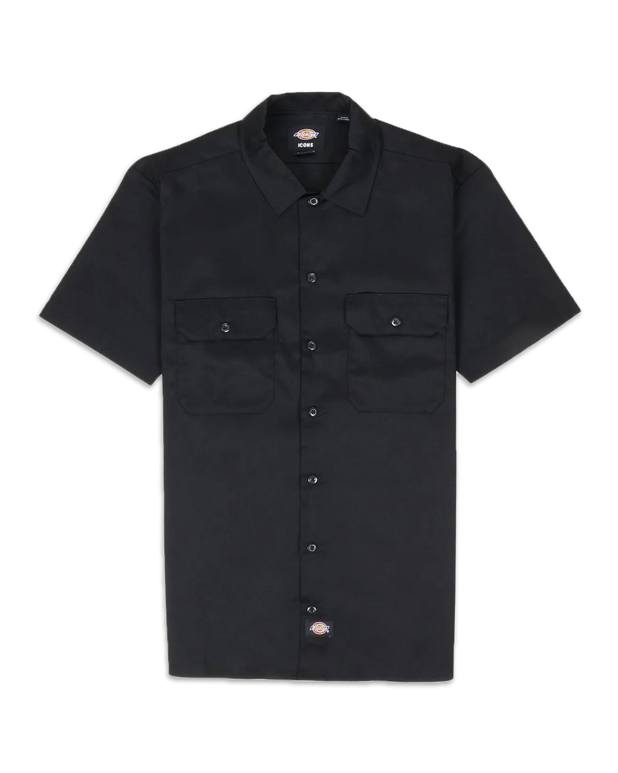 Camicia Uomo Dickies Work Shirt SS Rec Nero