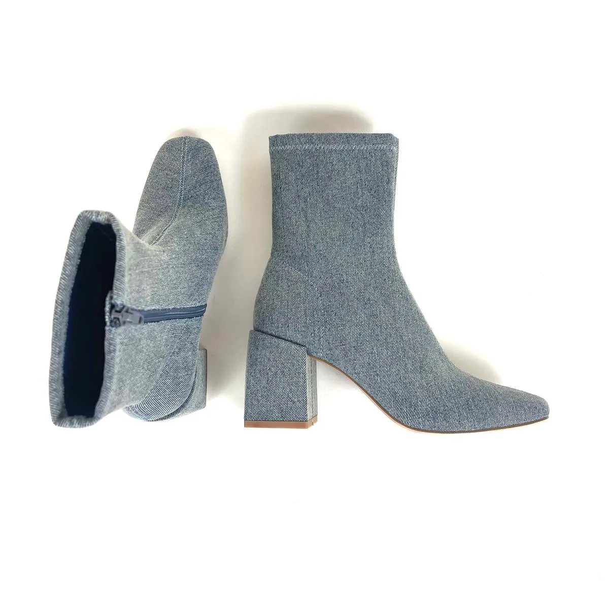 Carina Denim Boots - Blue