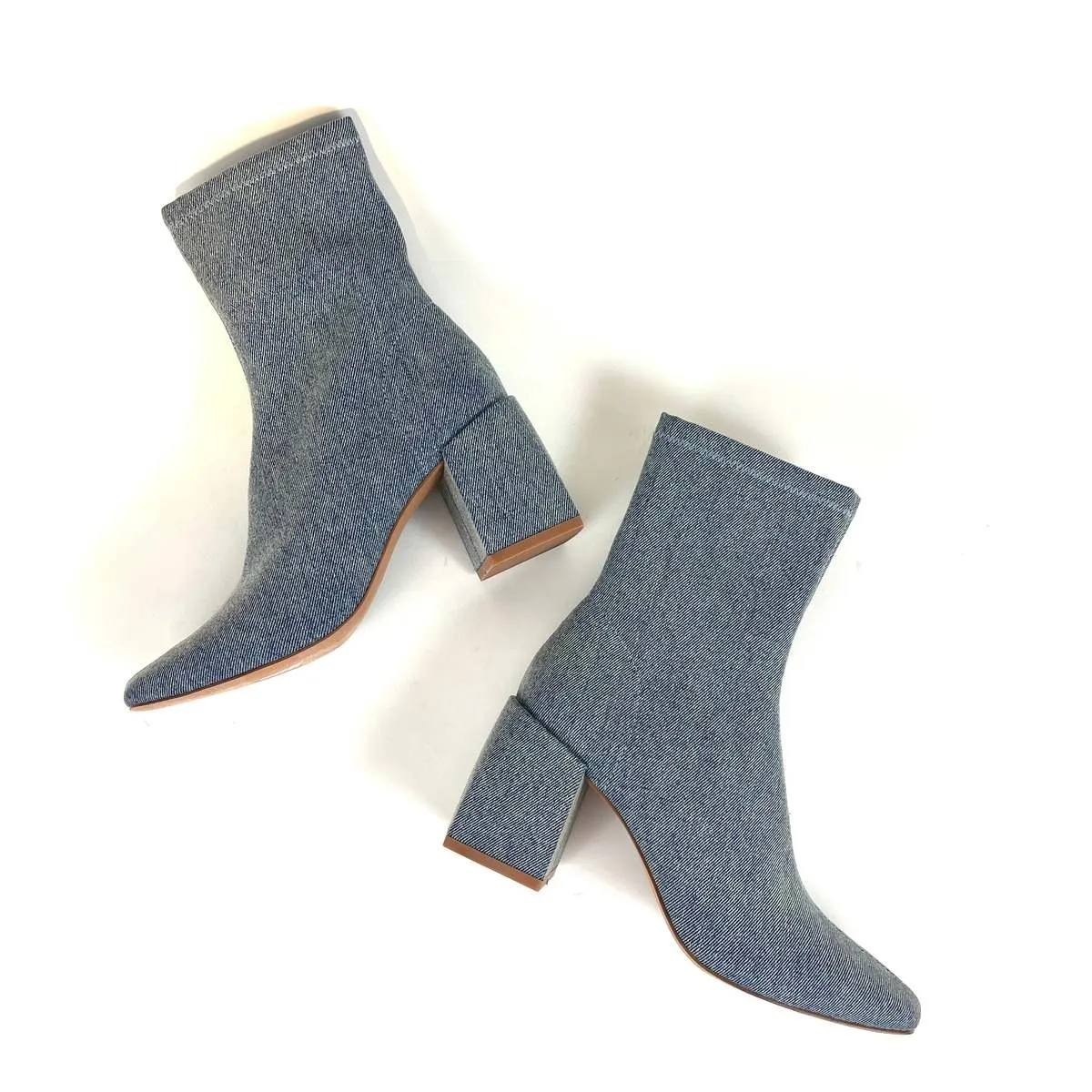 Carina Denim Boots - Blue