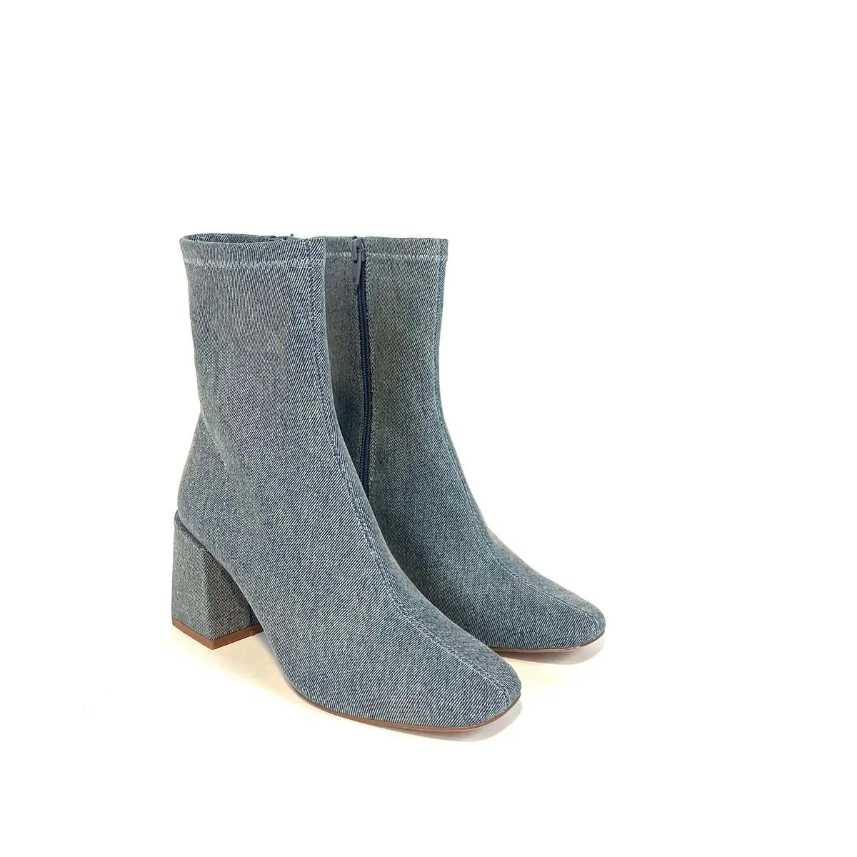 Carina Denim Boots - Blue