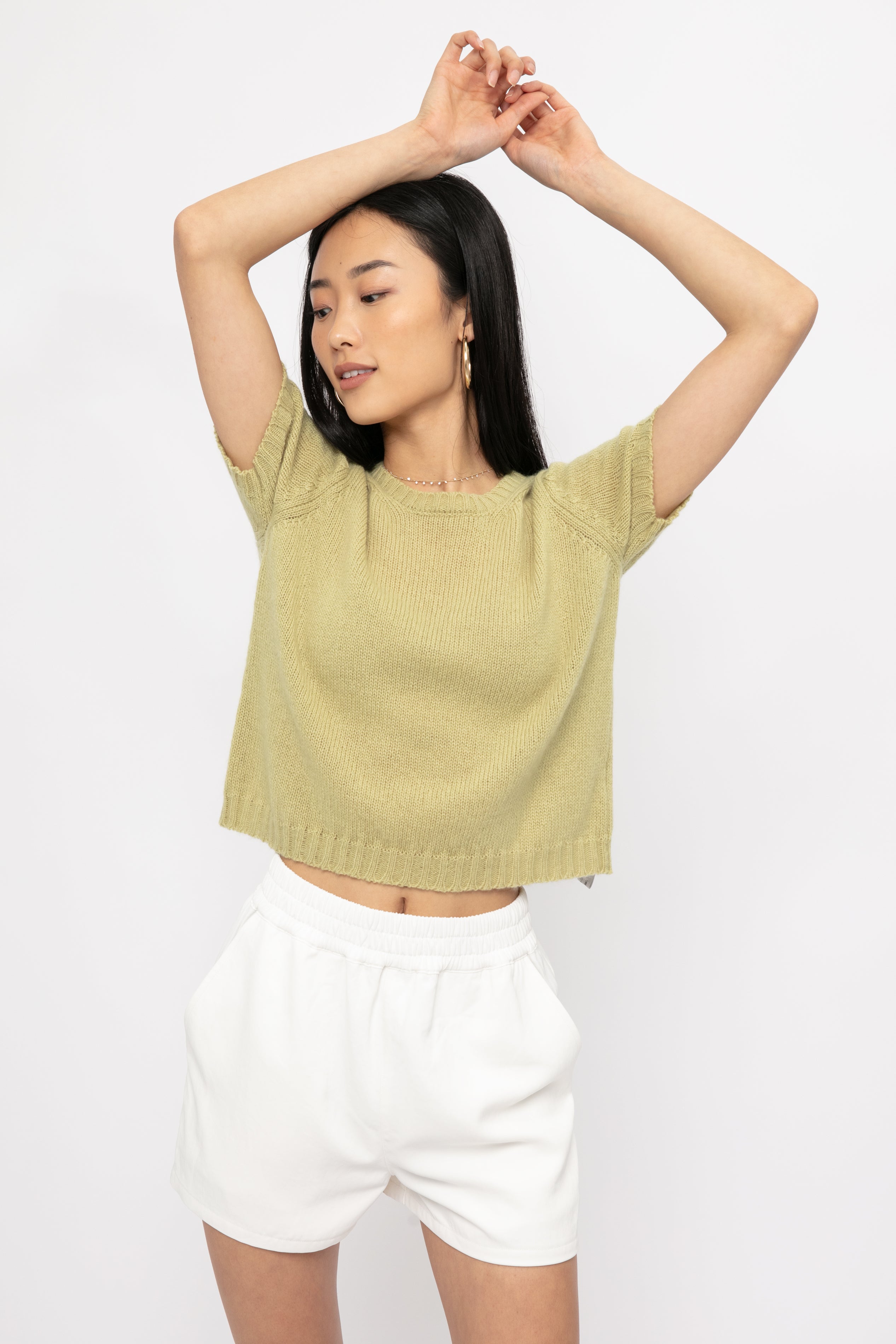 Cashmere Top in Kiwi