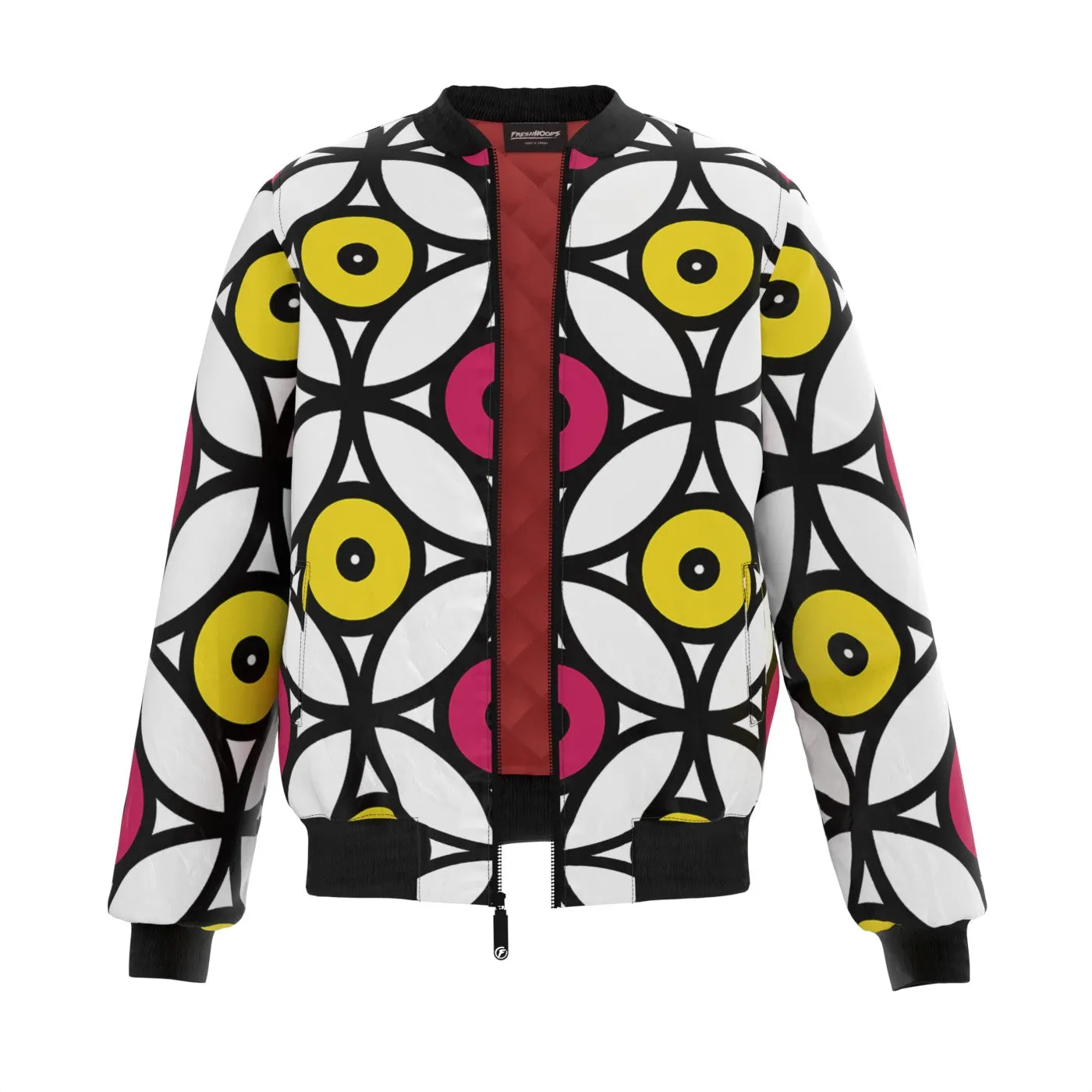 Disc Texture Bomber Jacket