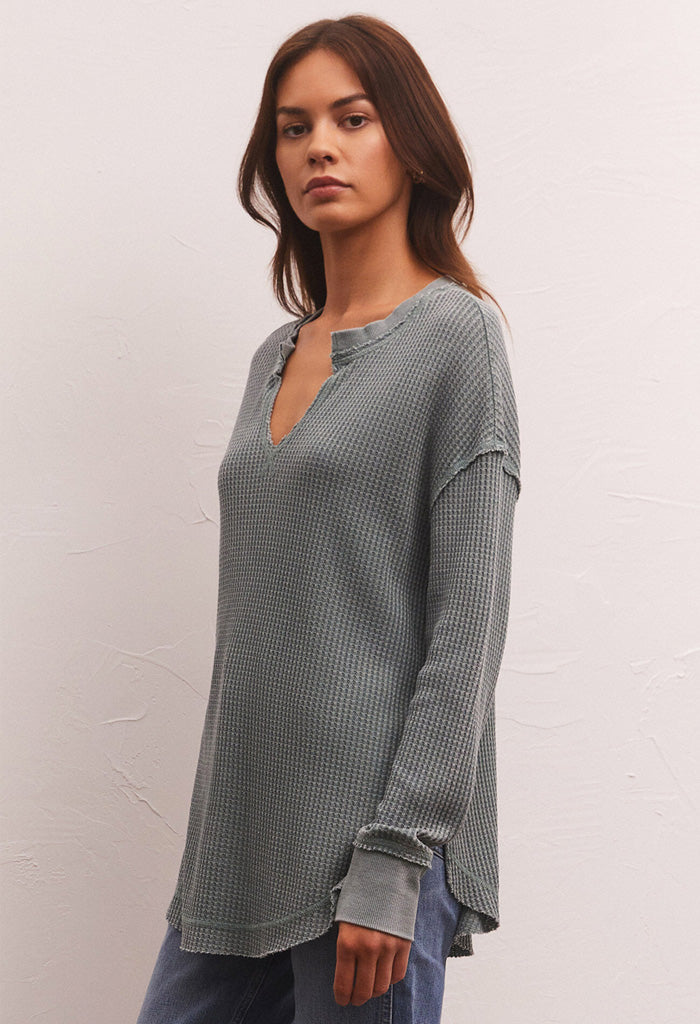 Driftwood Thermal LS Top-Calypso Green