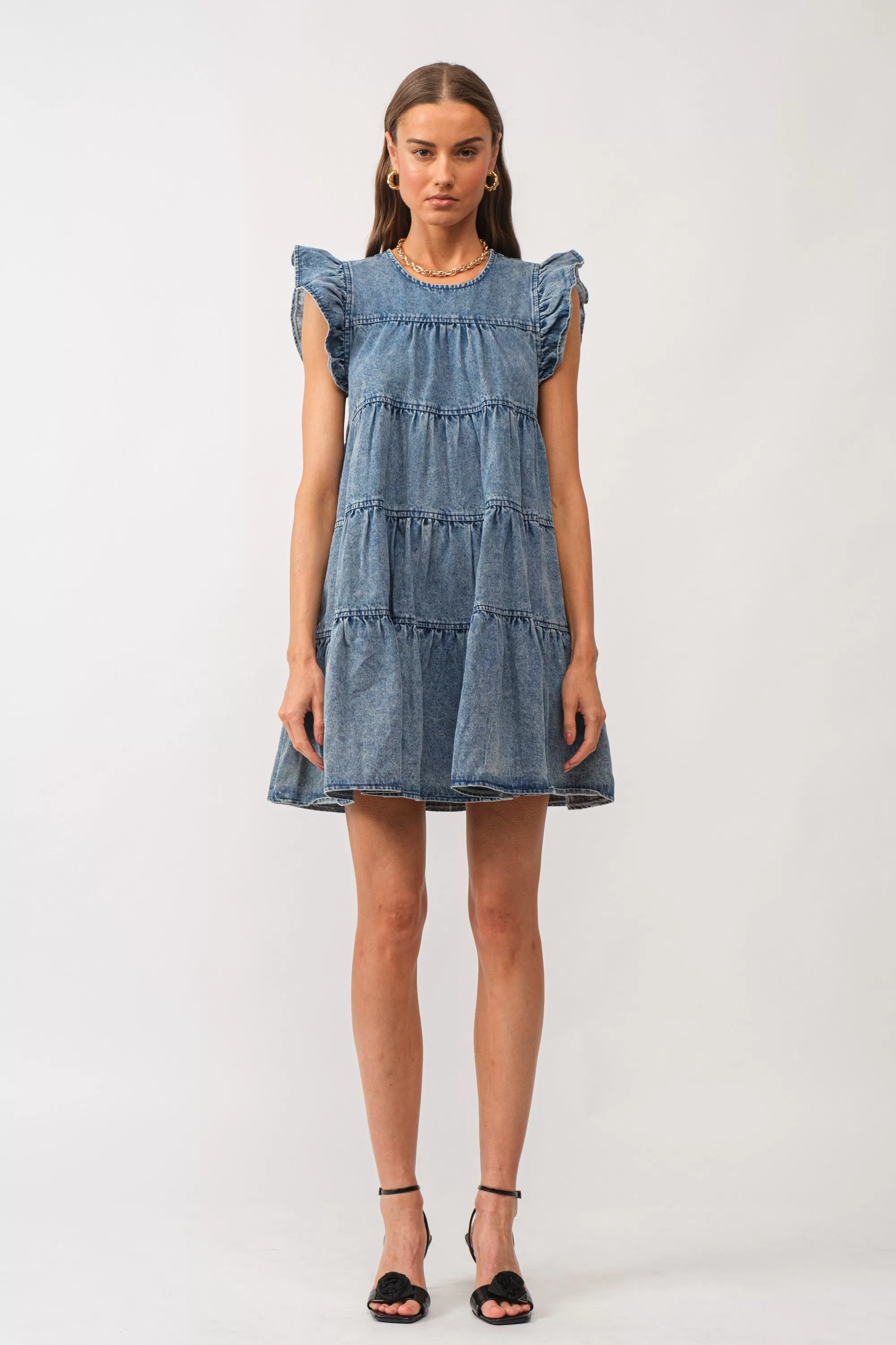 Elena Dress - Denim