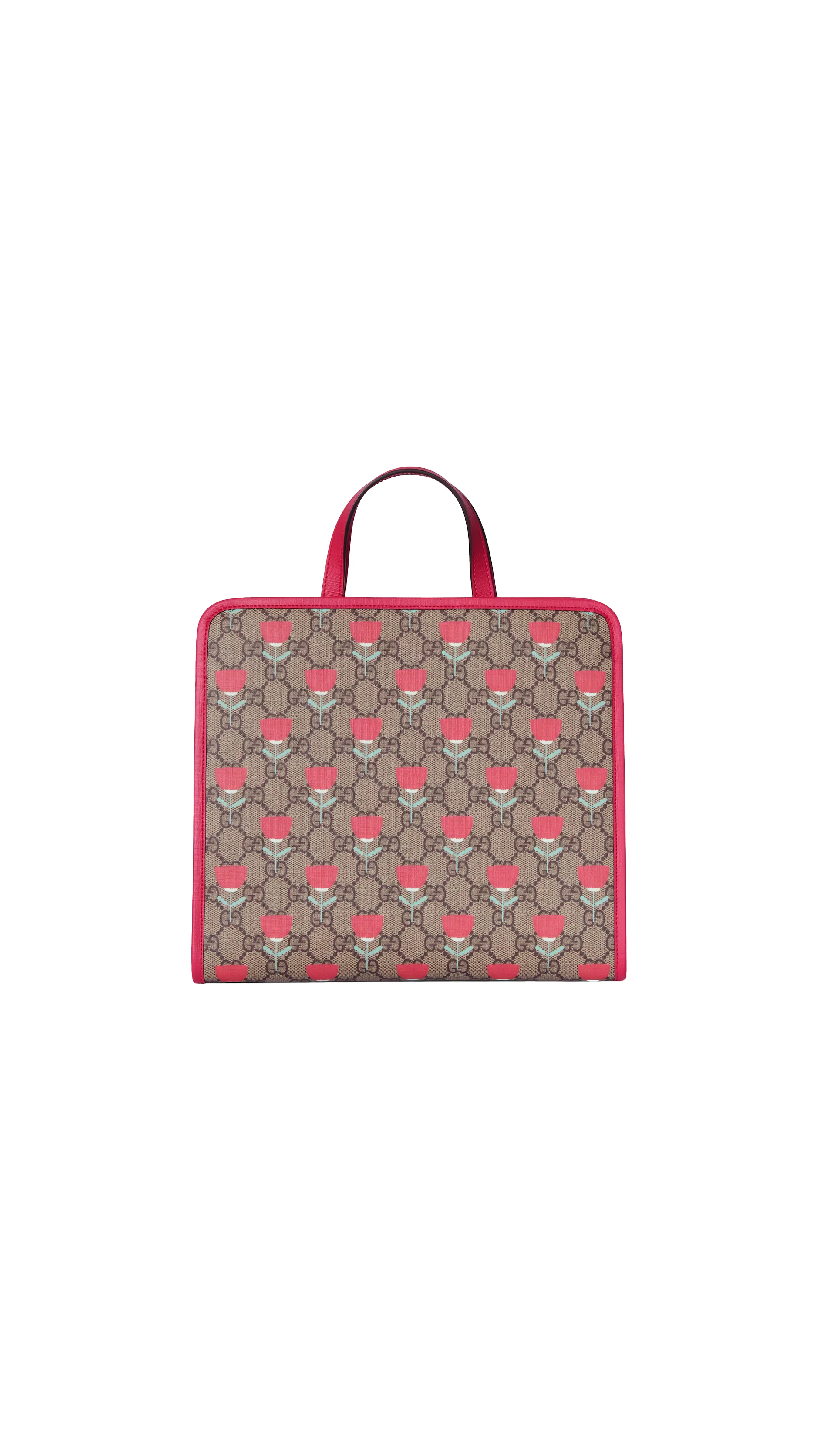 Flower Print Kid's Shopping Bag - Beige\Ebony\Print