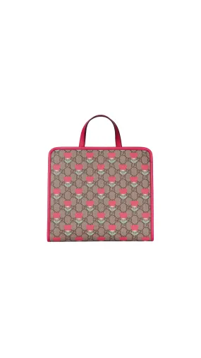 Flower Print Kid's Shopping Bag - Beige\Ebony\Print