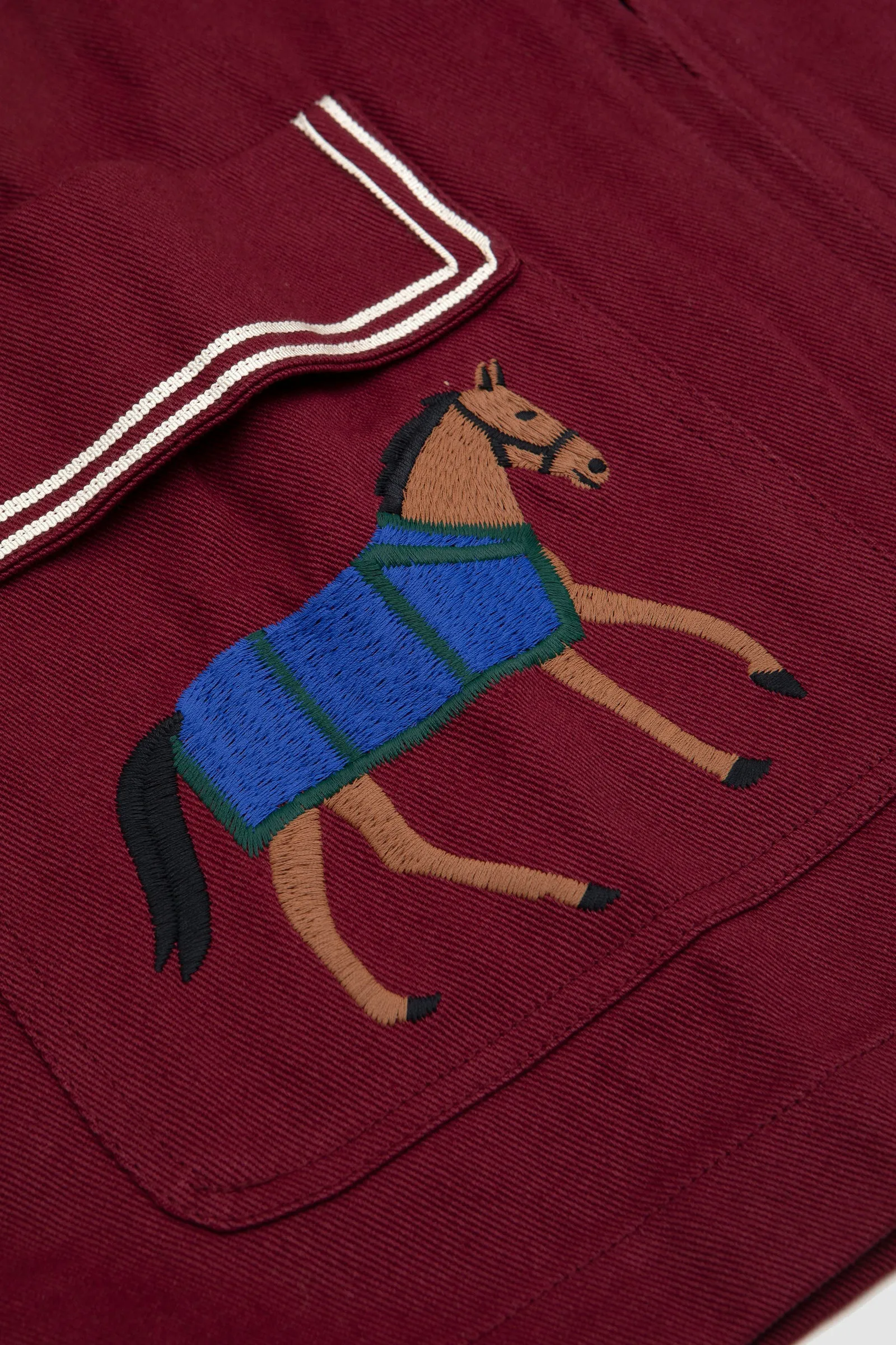 FOUND Oxblood Horse Equine Jacket Burgundy