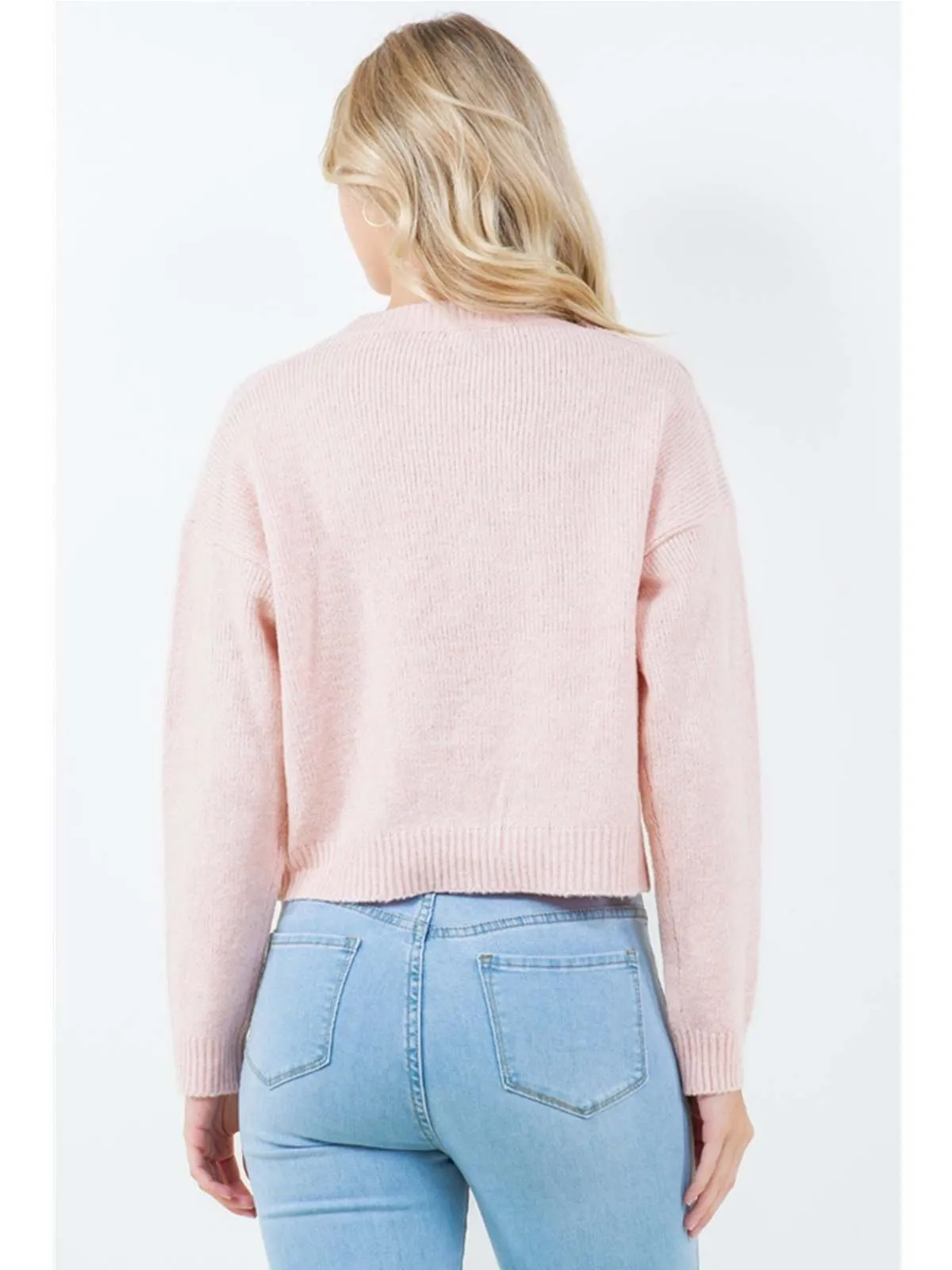 Freda Bow Sweater - Pink