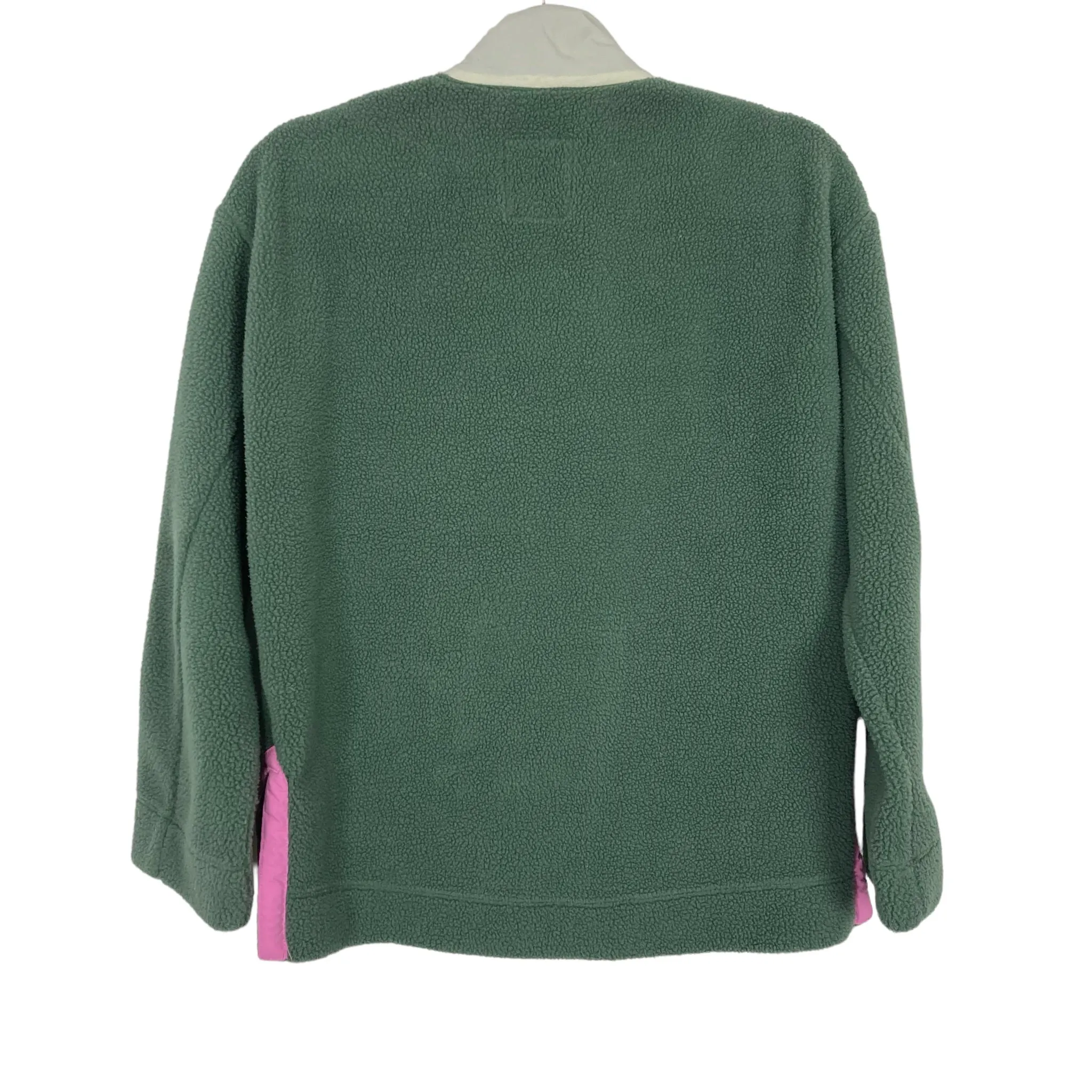 Free Assembly Sage/Ivory/Pink Half Zip Fleece Pullover- Size XS (sold out online)