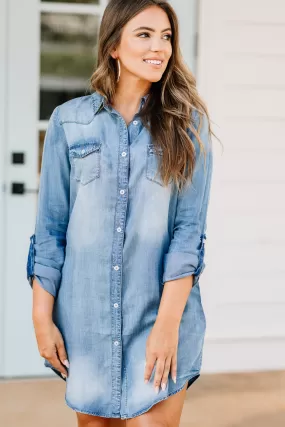 Genuine Fun Denim Blue Chambray Dress