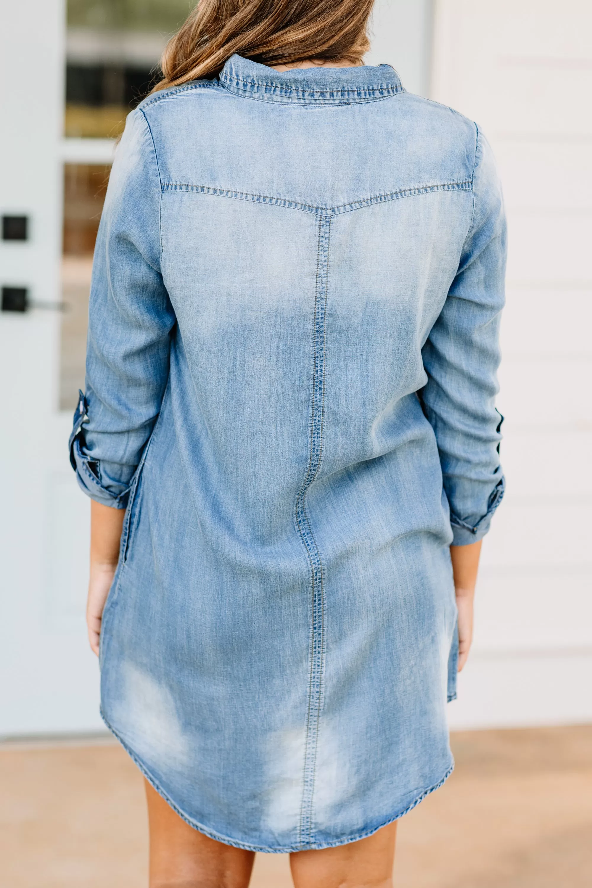 Genuine Fun Denim Blue Chambray Dress