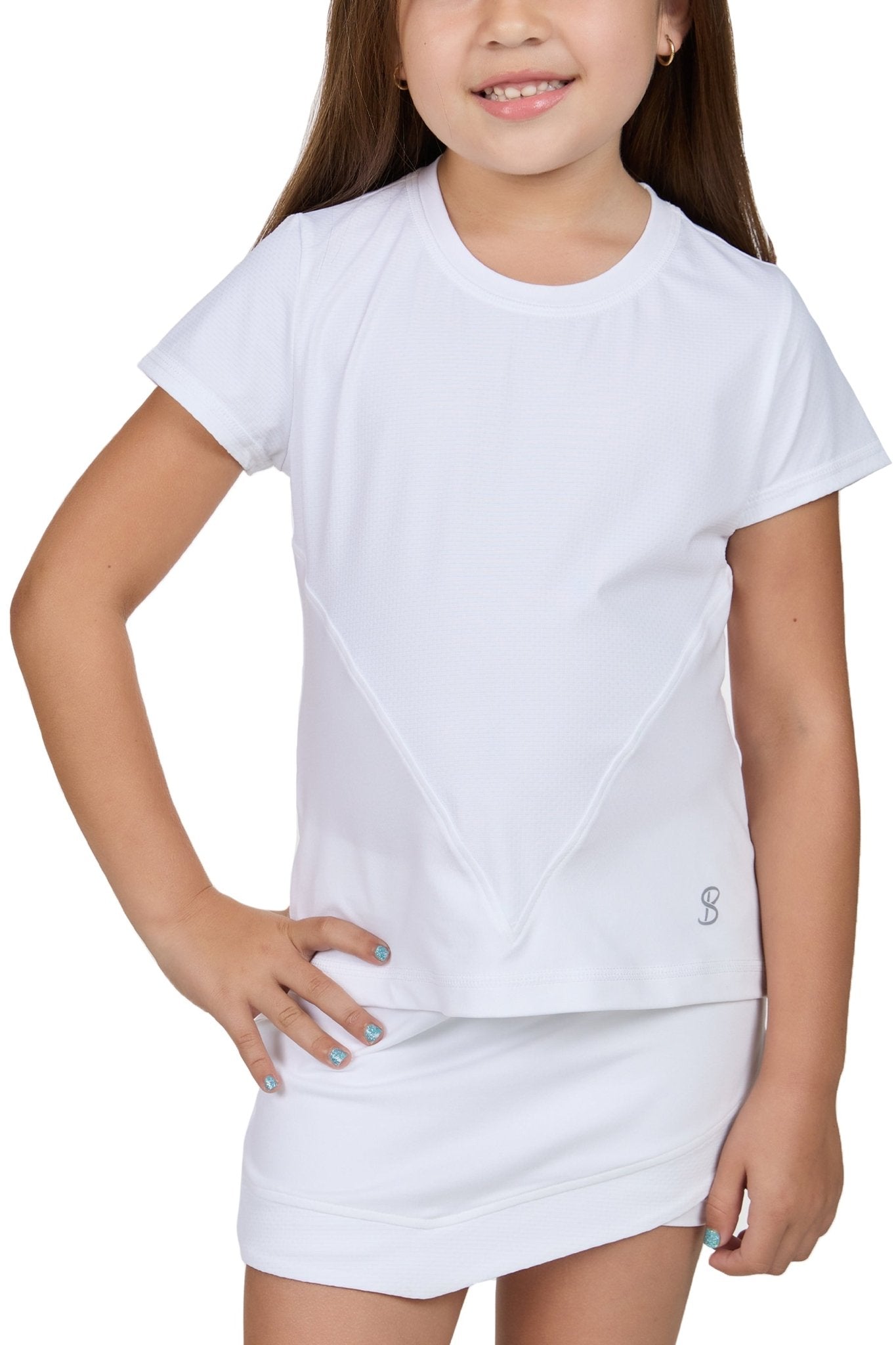 Girl's Short Sleeve Tennis Top - FINAL SALE