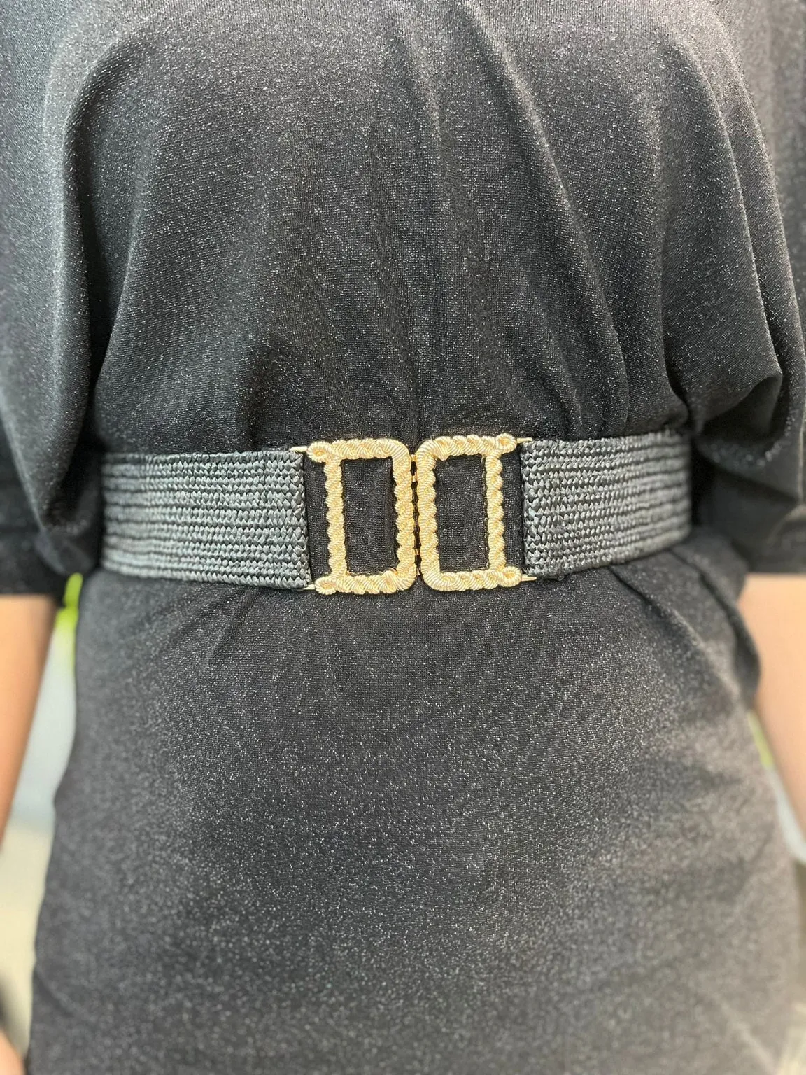 Gold Buckle Detail Belt