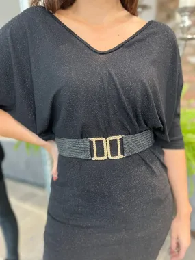 Gold Buckle Detail Belt