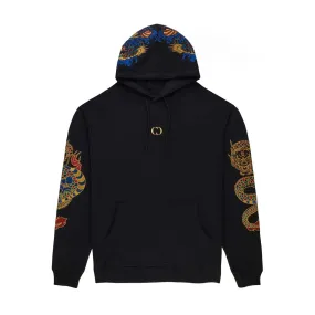 GOLD DRAGON EMBROIDERY HOODIE