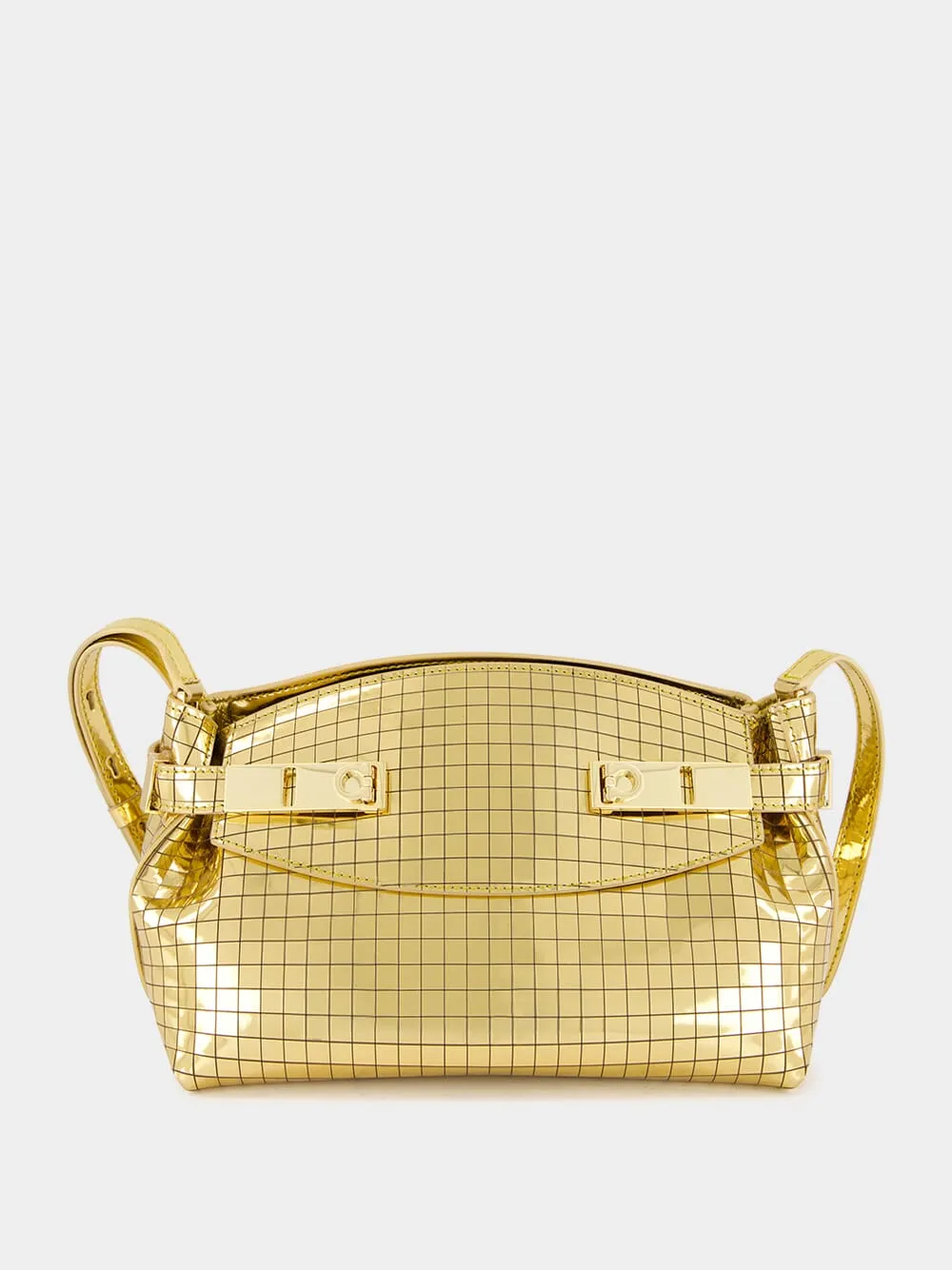 Gold Miror Hug Soft Crossbody Bag