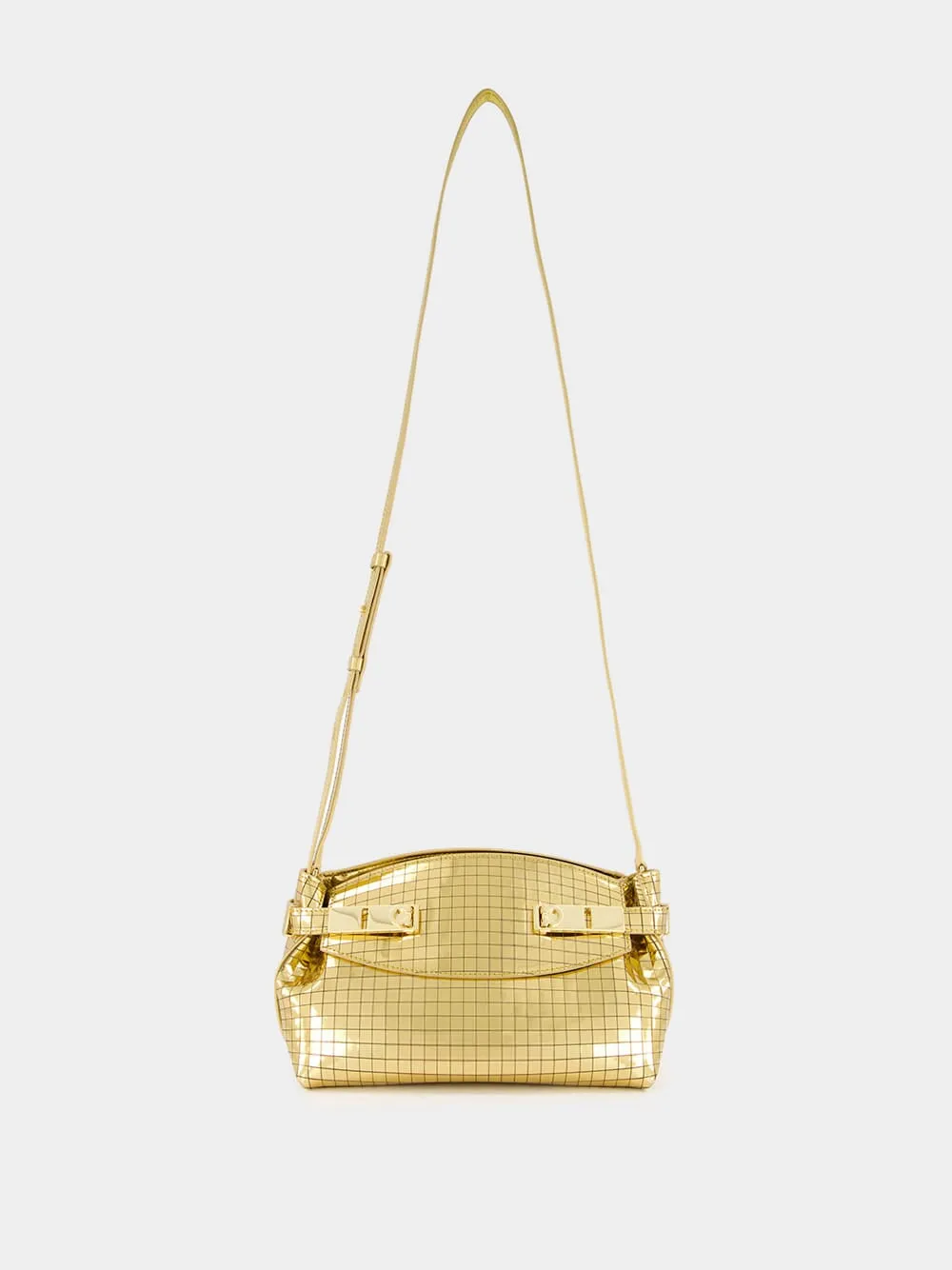 Gold Miror Hug Soft Crossbody Bag