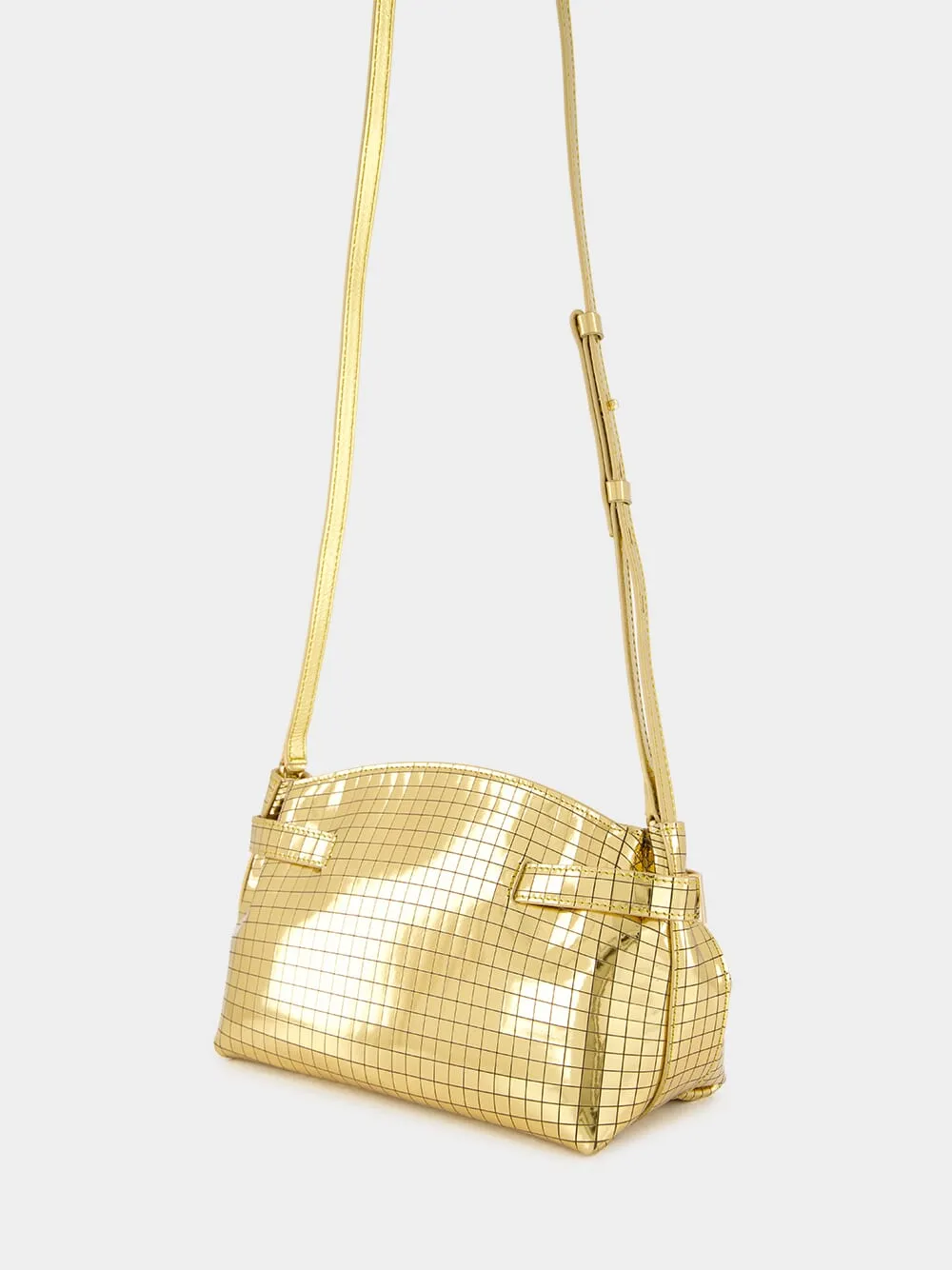 Gold Miror Hug Soft Crossbody Bag