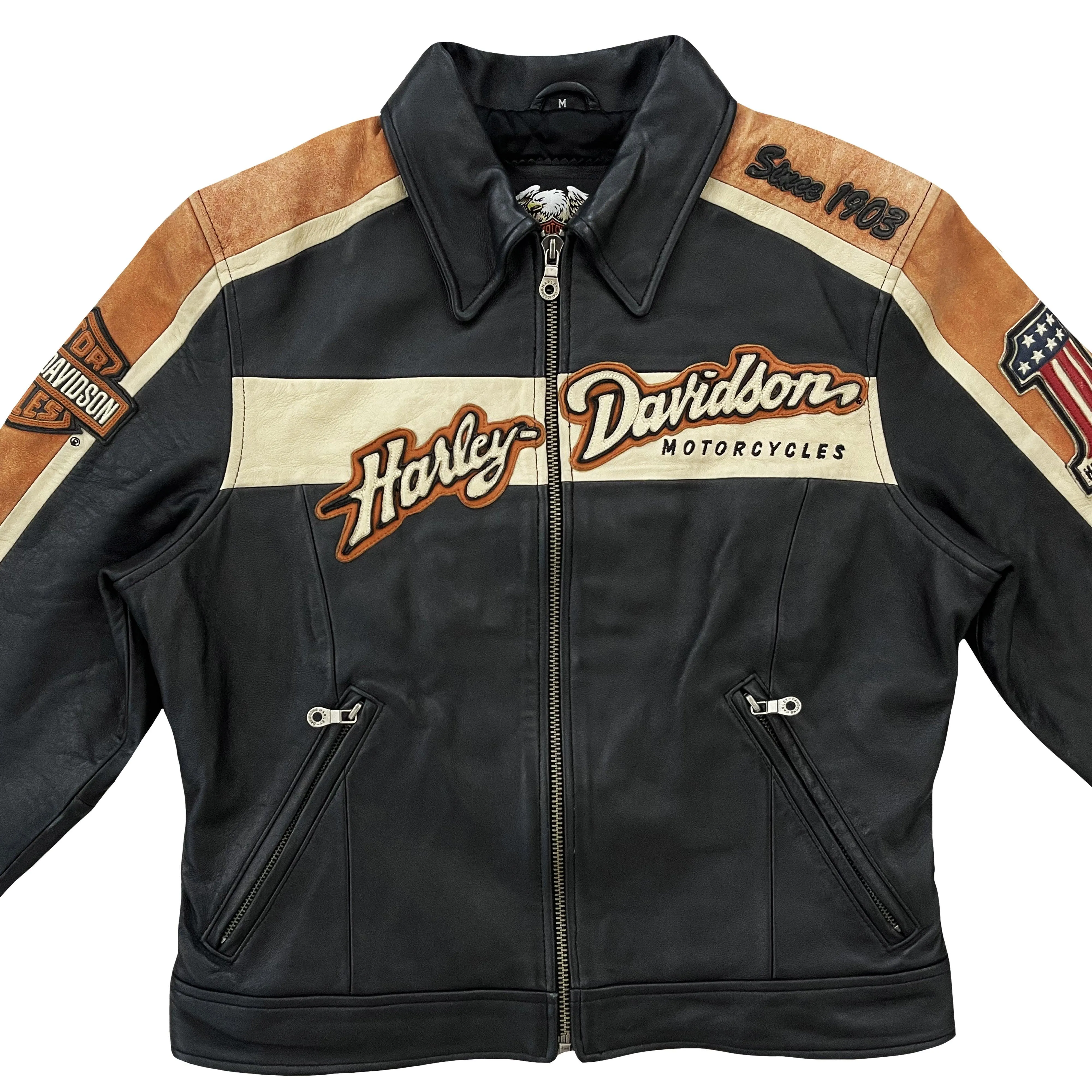 Harley Davidson Leather Biker Jacket