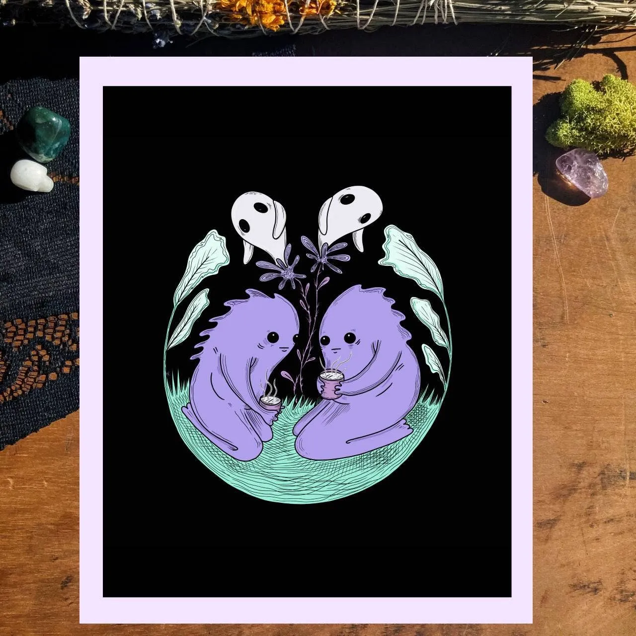 Haunted Tea Party Print (8x10)