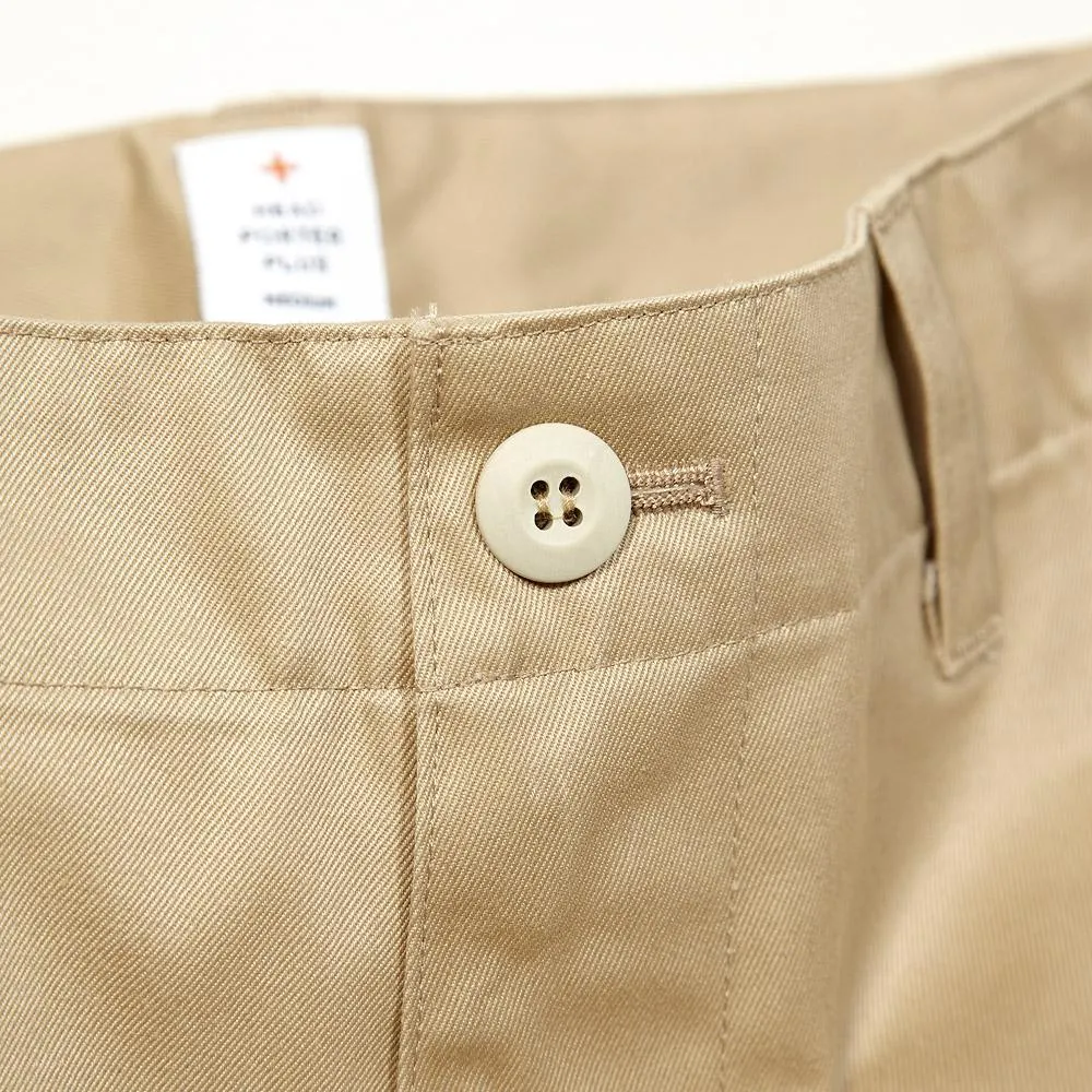 Head Porter Plus Border Chino PantsBeige