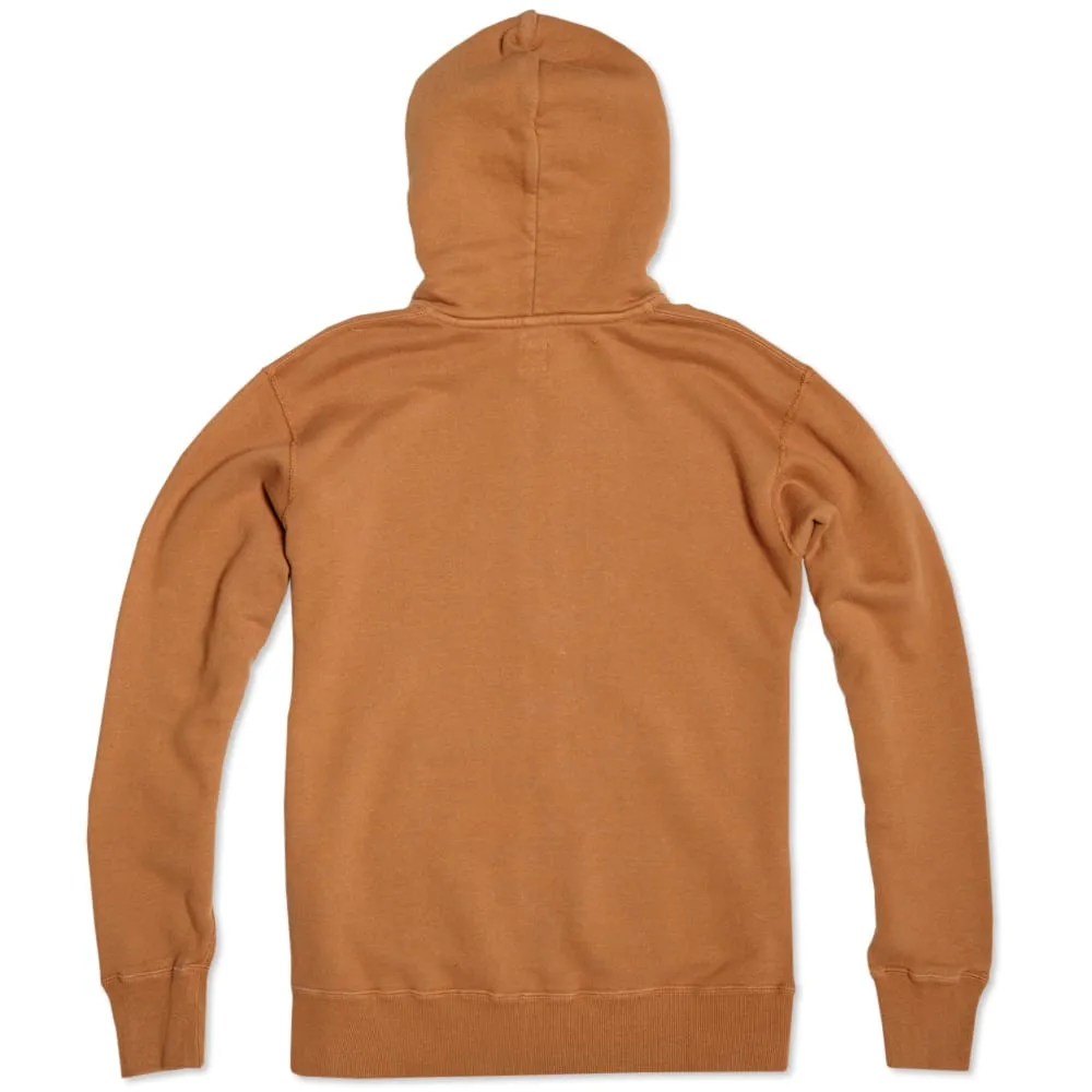 Head Porter Plus Overdyed Zip HoodyCamel