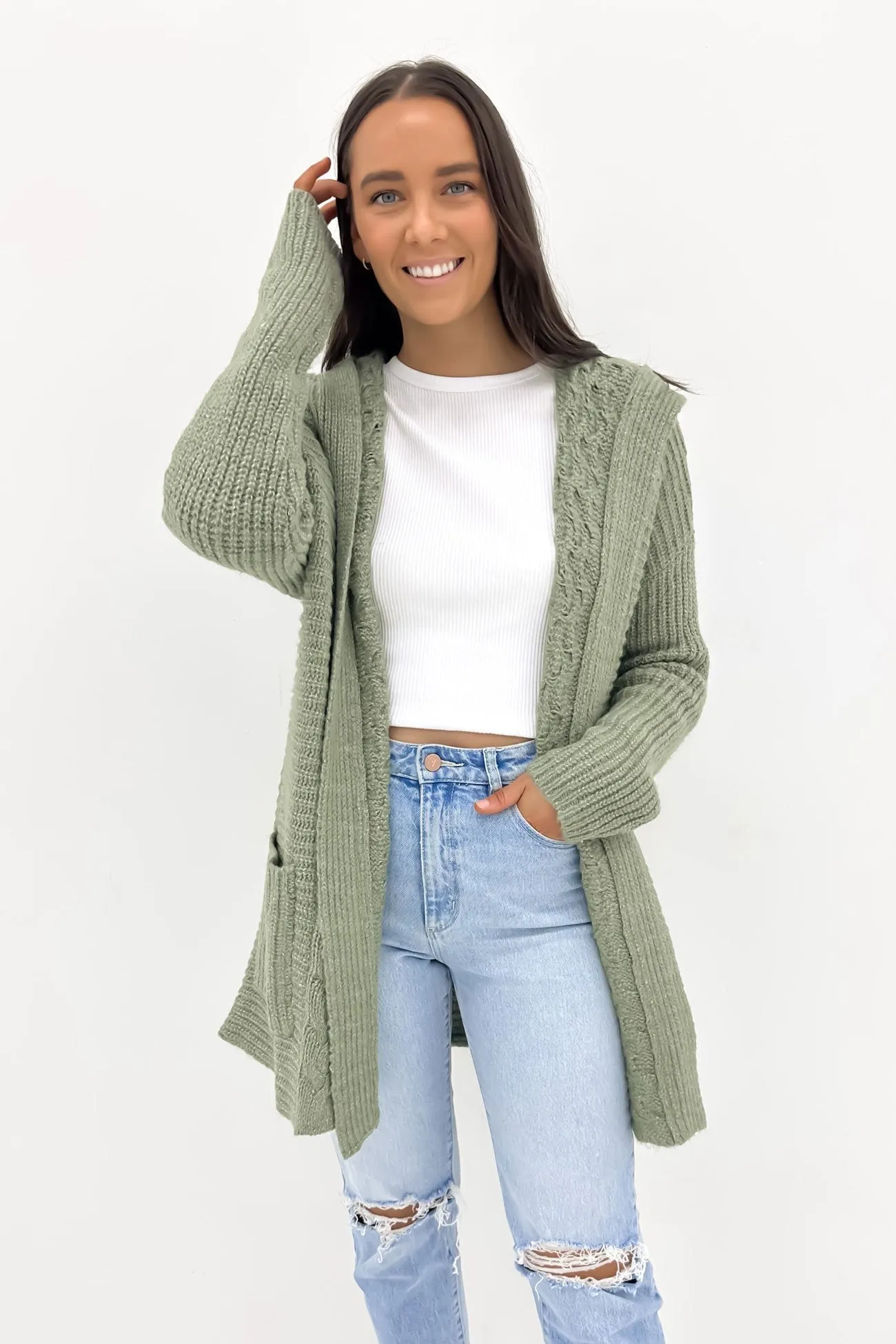 Homeward Bound II Cardigan Light Army