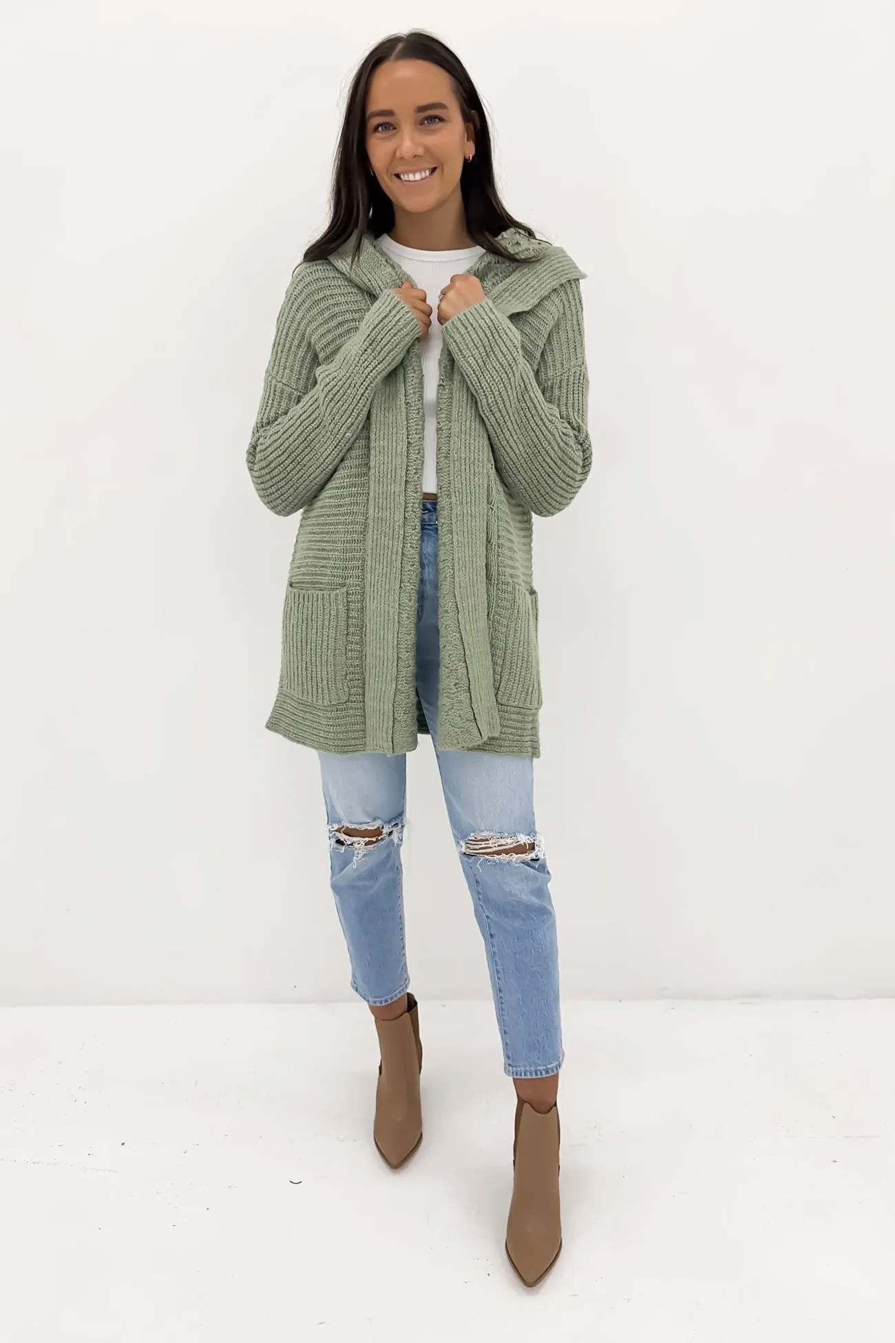 Homeward Bound II Cardigan Light Army