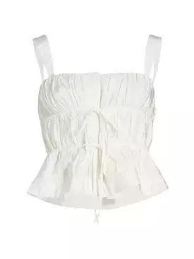 Jonathan Simkhai - Abilene Parachute Top - White