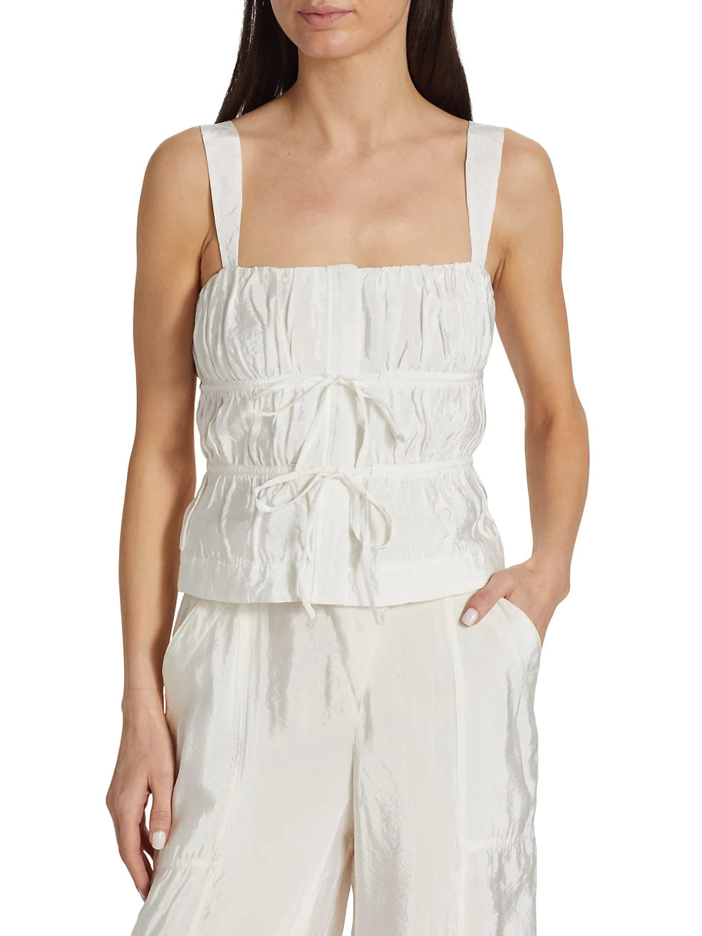 Jonathan Simkhai - Abilene Parachute Top - White